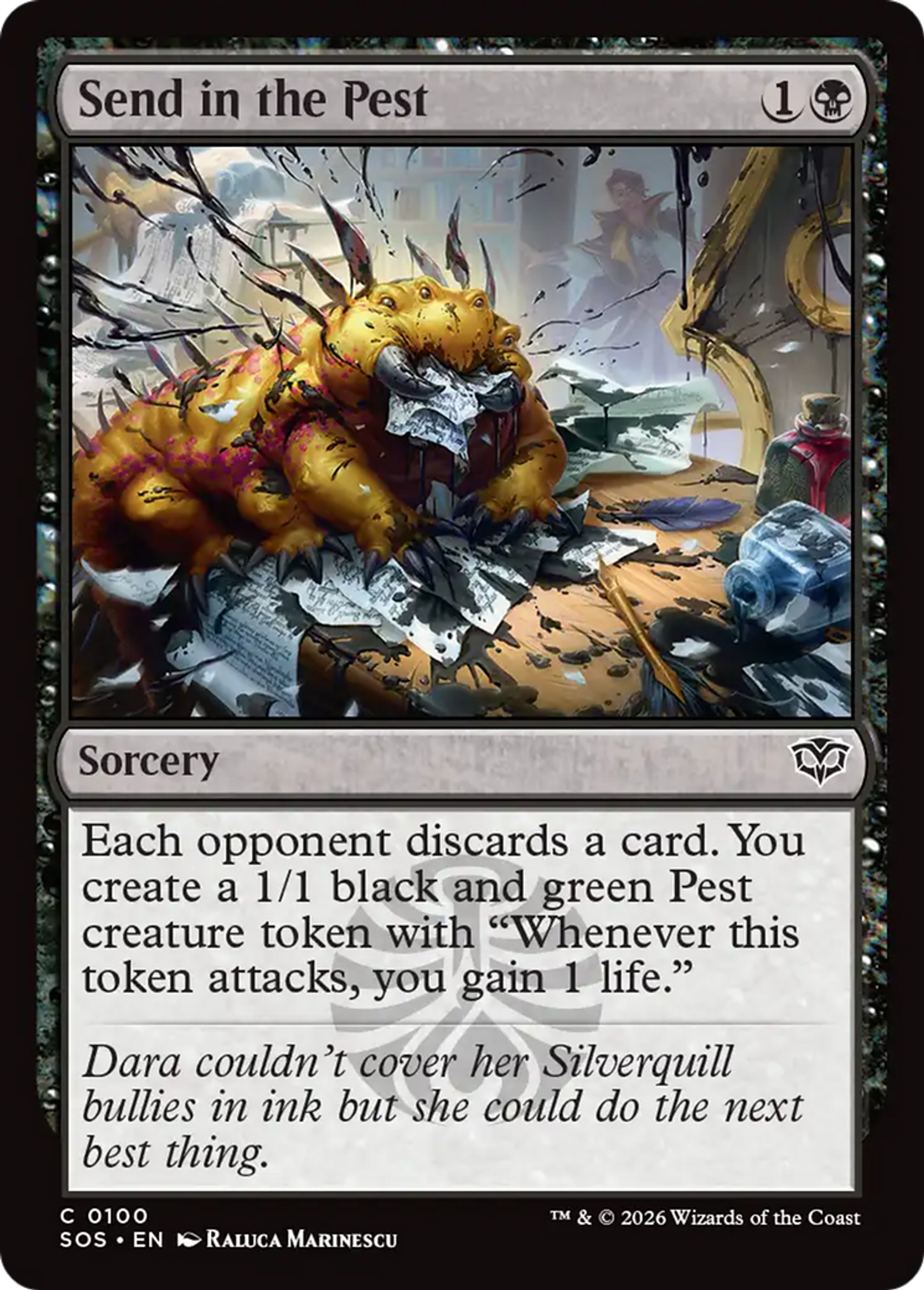 Send in the Pest — Secrets of Strixhaven — Magic: The Gathering
