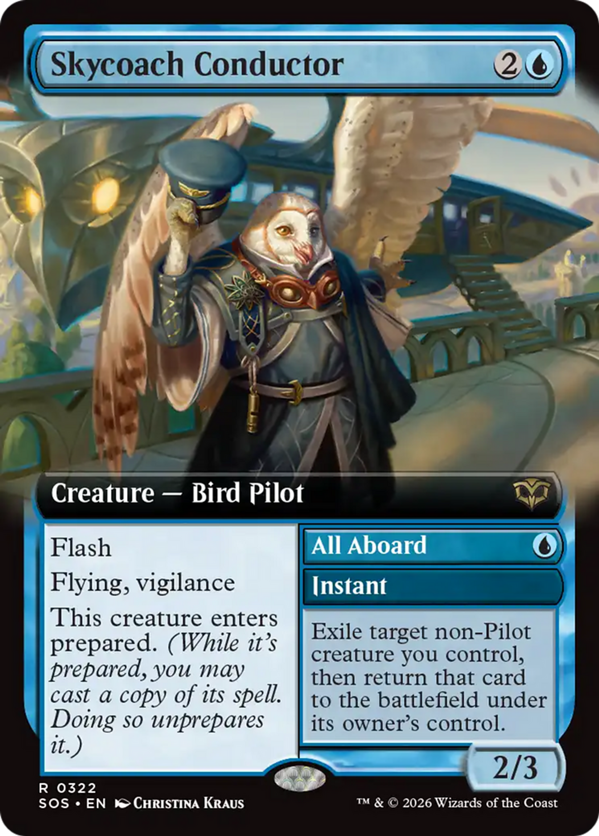 Conducteur de bus volant // All Aboard — Secrets of Strixhaven — Magic: The Gathering
