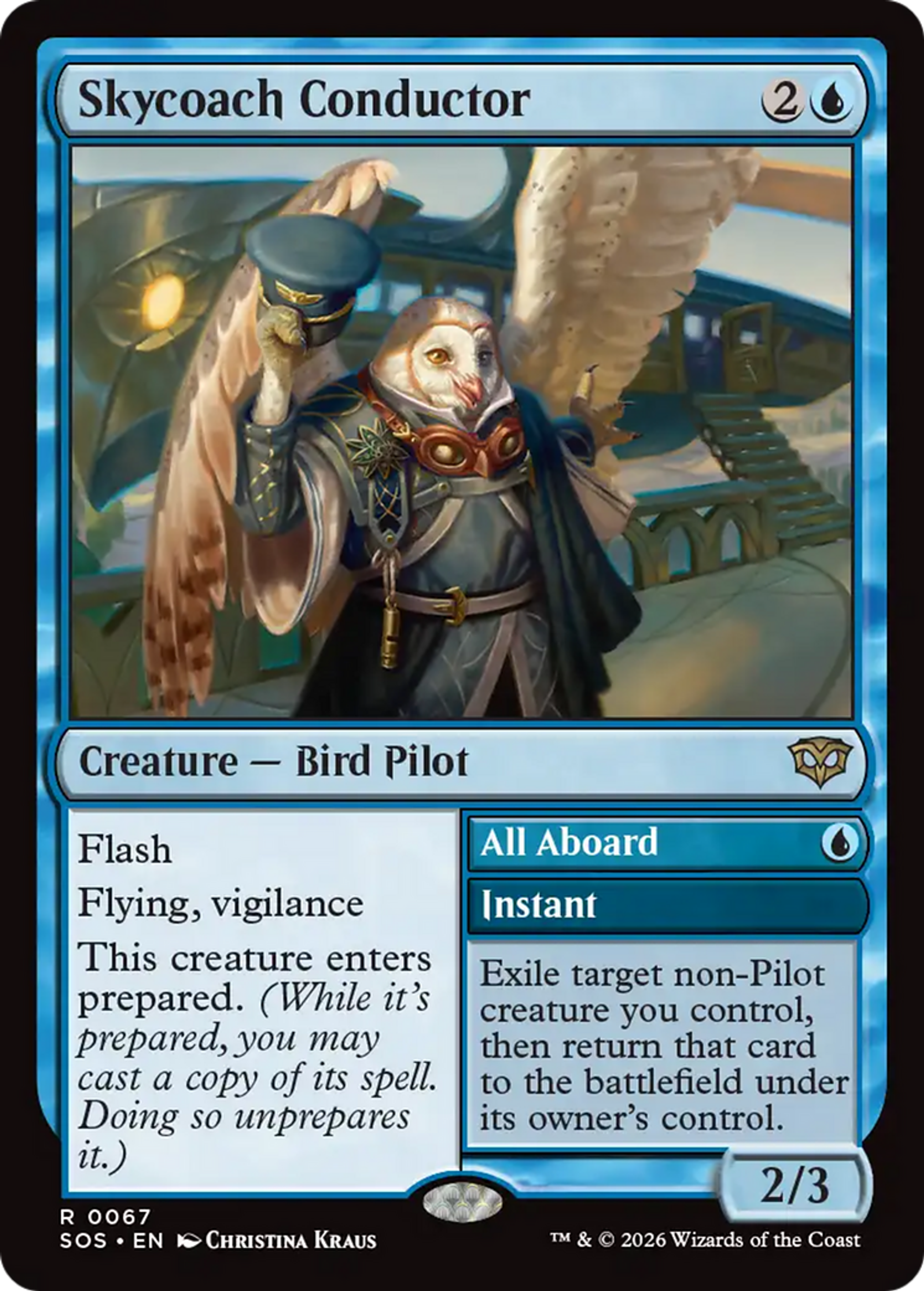 Skycoach Conductor // All Aboard — Secrets of Strixhaven — Magic: The Gathering