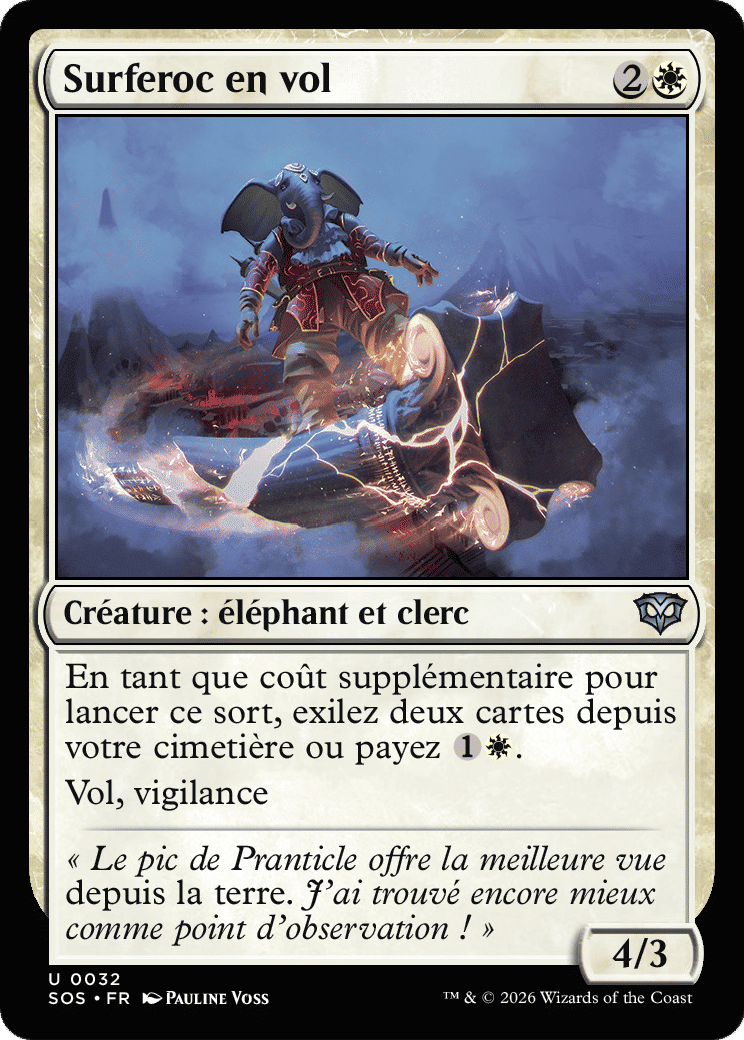 Surferoc en vol — Secrets of Strixhaven — Magic: The Gathering