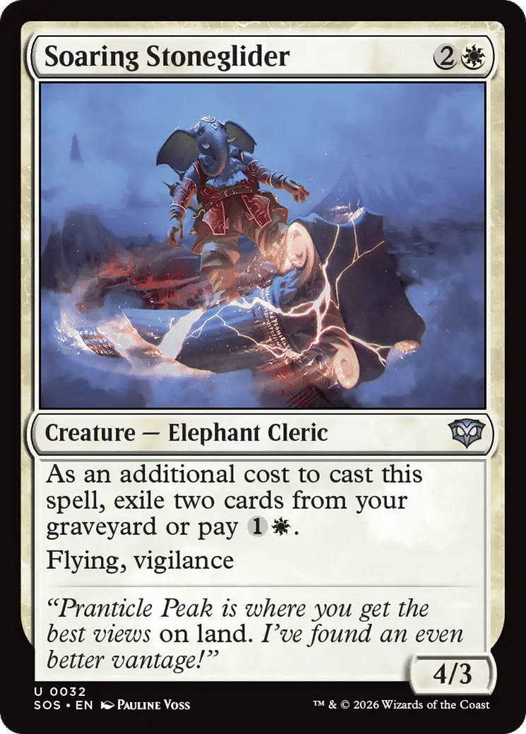 Soaring Stoneglider — Secrets of Strixhaven — Magic: The Gathering