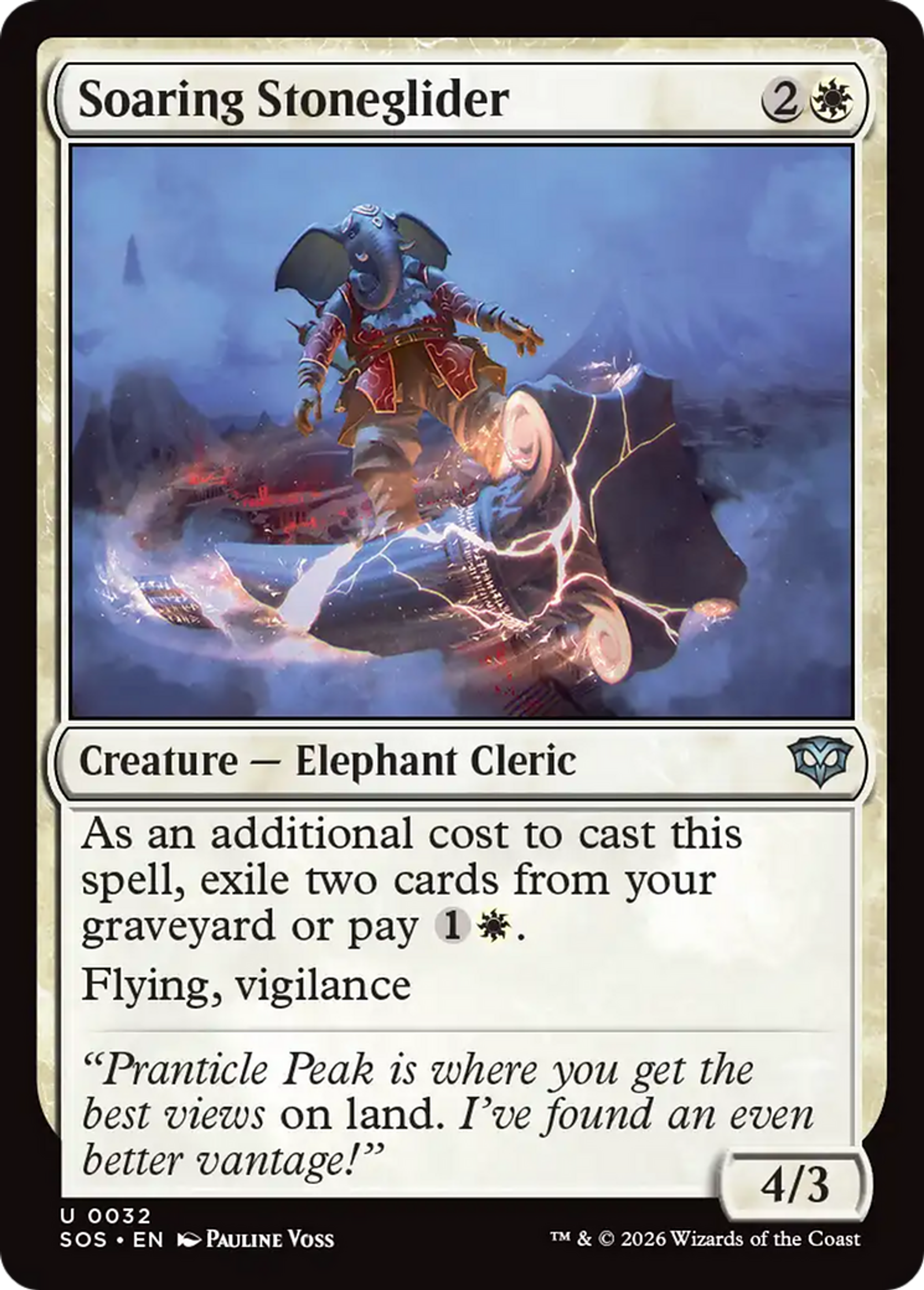 Soaring Stoneglider — Secrets of Strixhaven — Magic: The Gathering