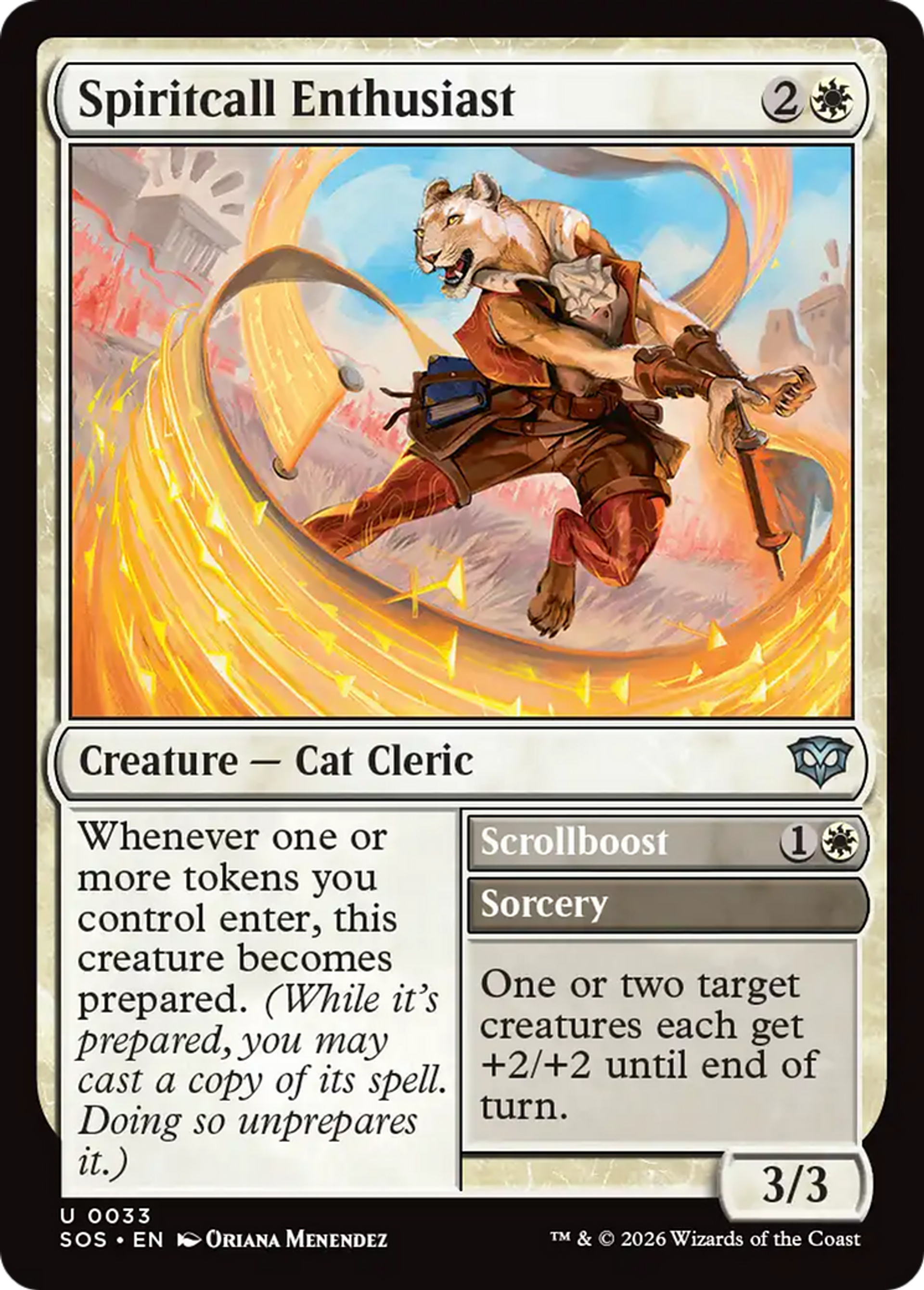 Spiritcall Enthusiast // Scrollboost — Secrets of Strixhaven — Magic: The Gathering