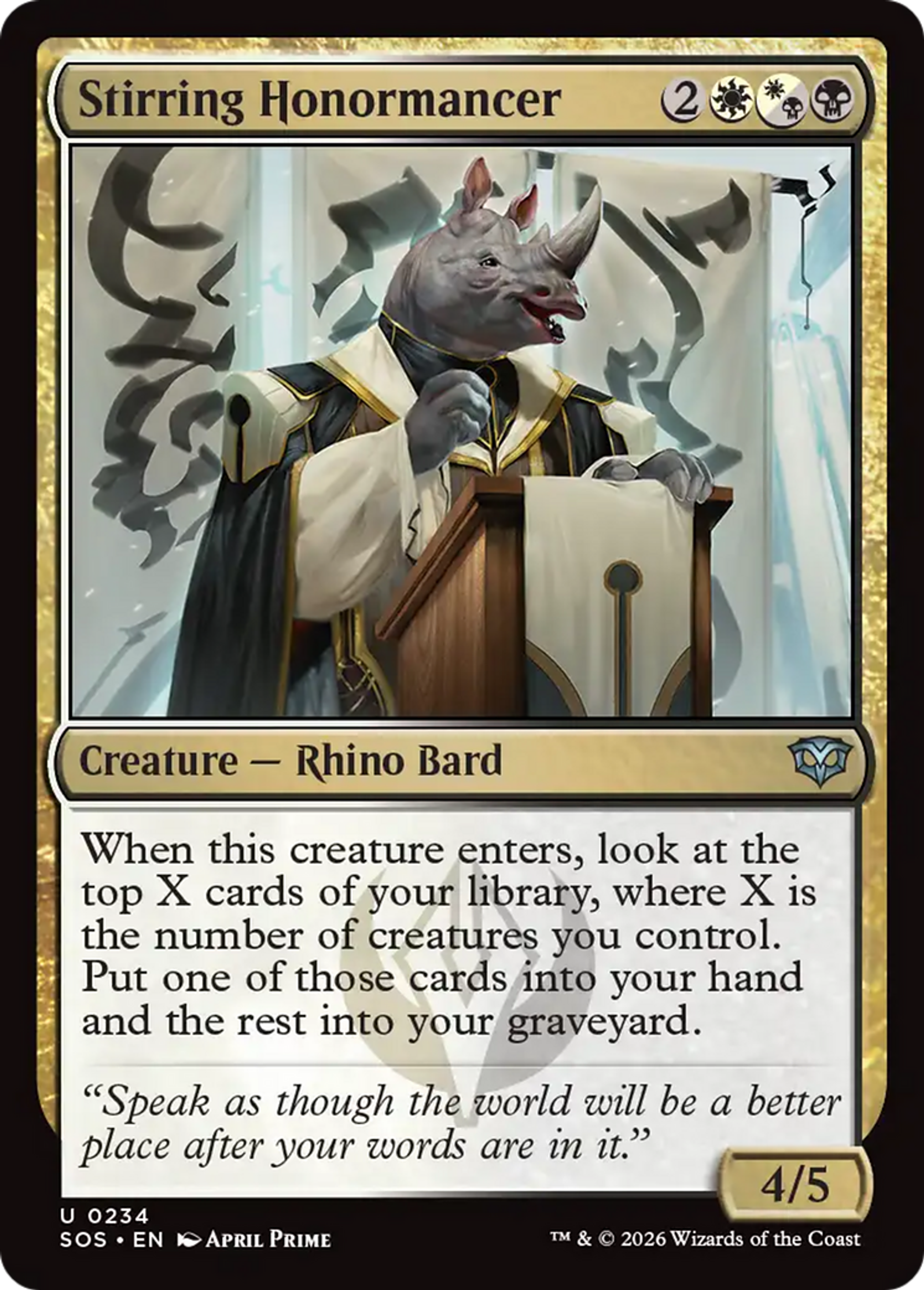 Vertumancien émouvant — Secrets of Strixhaven — Magic: The Gathering