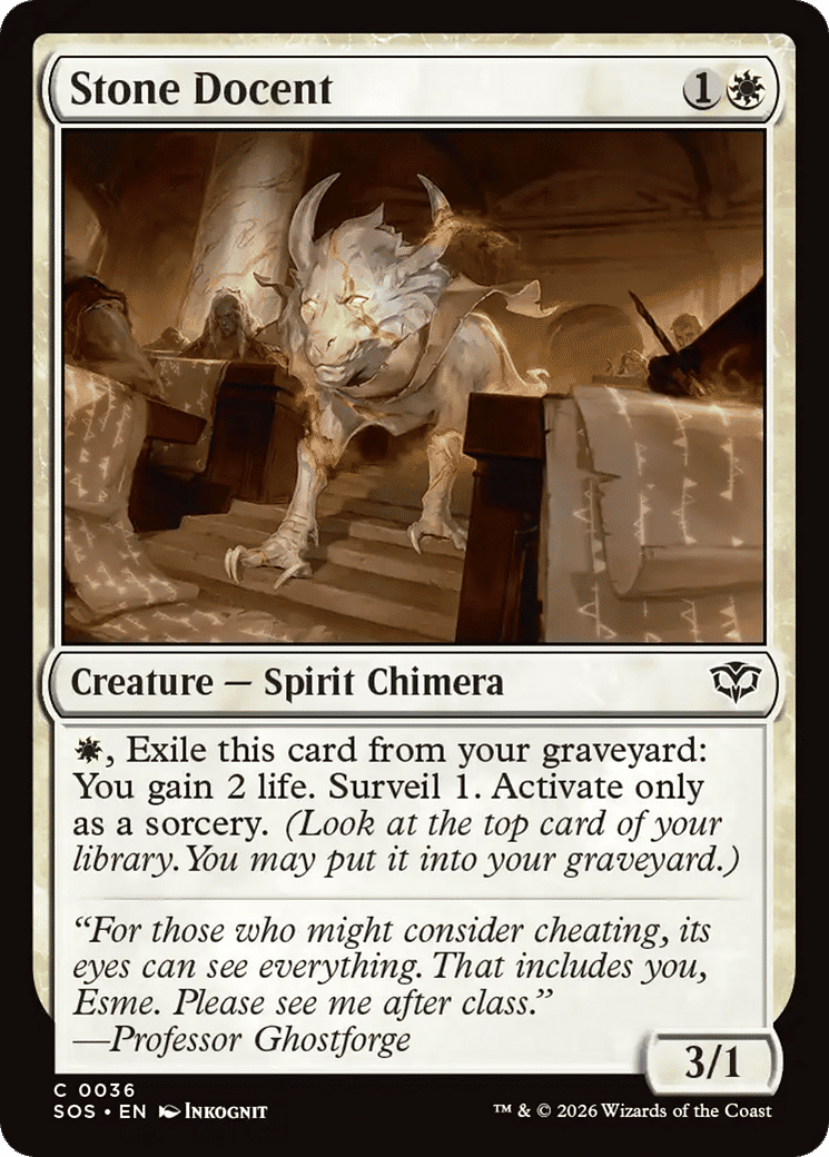 Professeur de pierre — Secrets of Strixhaven — Magic: The Gathering