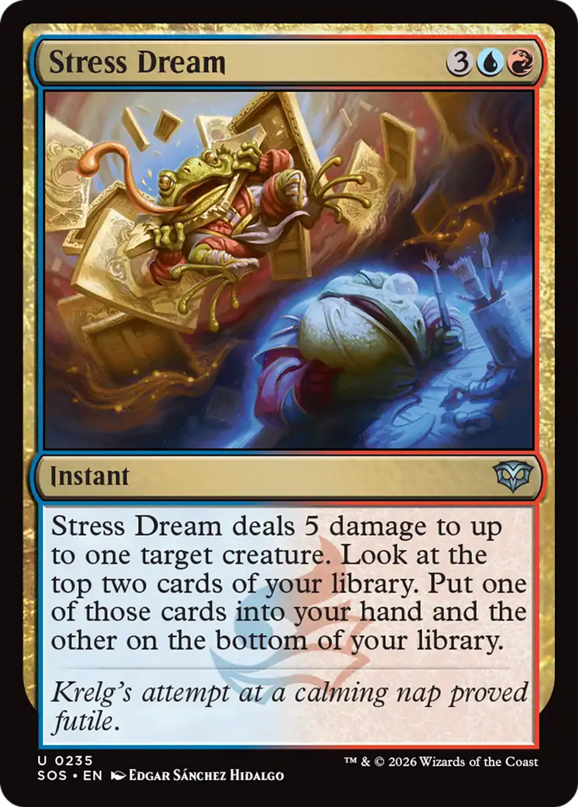Rêve d'anxiété — Secrets of Strixhaven — Magic: The Gathering