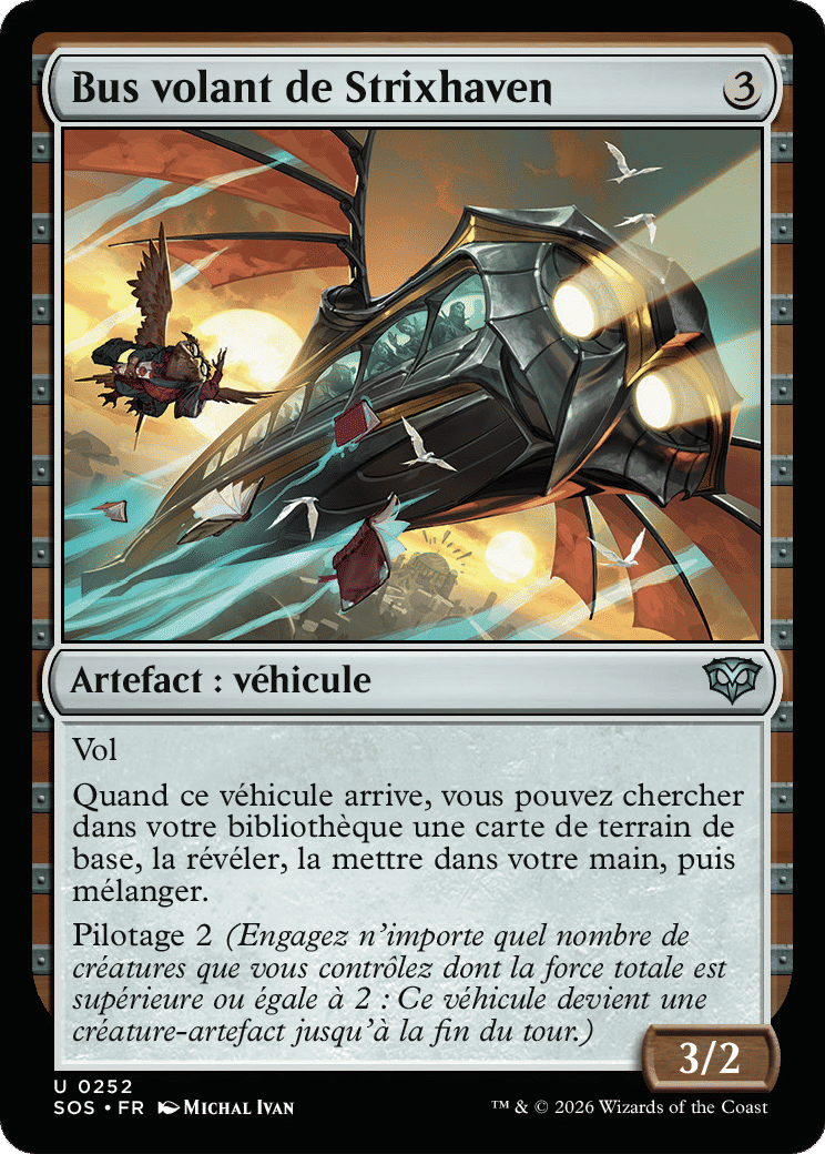 Bus volant de Strixhaven — Secrets of Strixhaven — Magic: The Gathering
