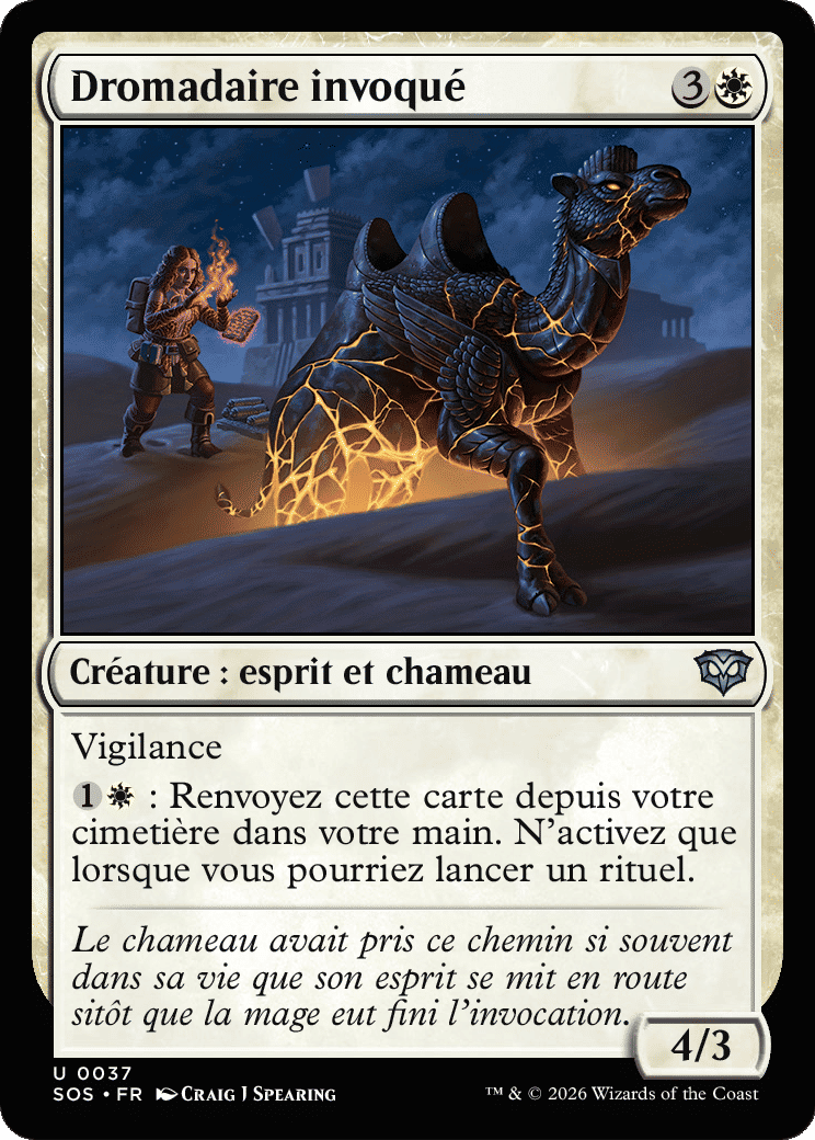 Dromadaire invoqué — Secrets of Strixhaven — Magic: The Gathering