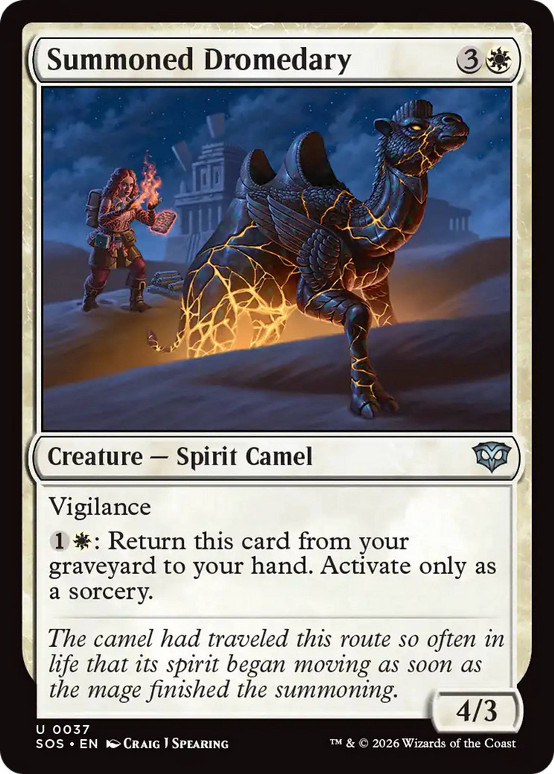 Dromadaire invoqué — Secrets of Strixhaven — Magic: The Gathering