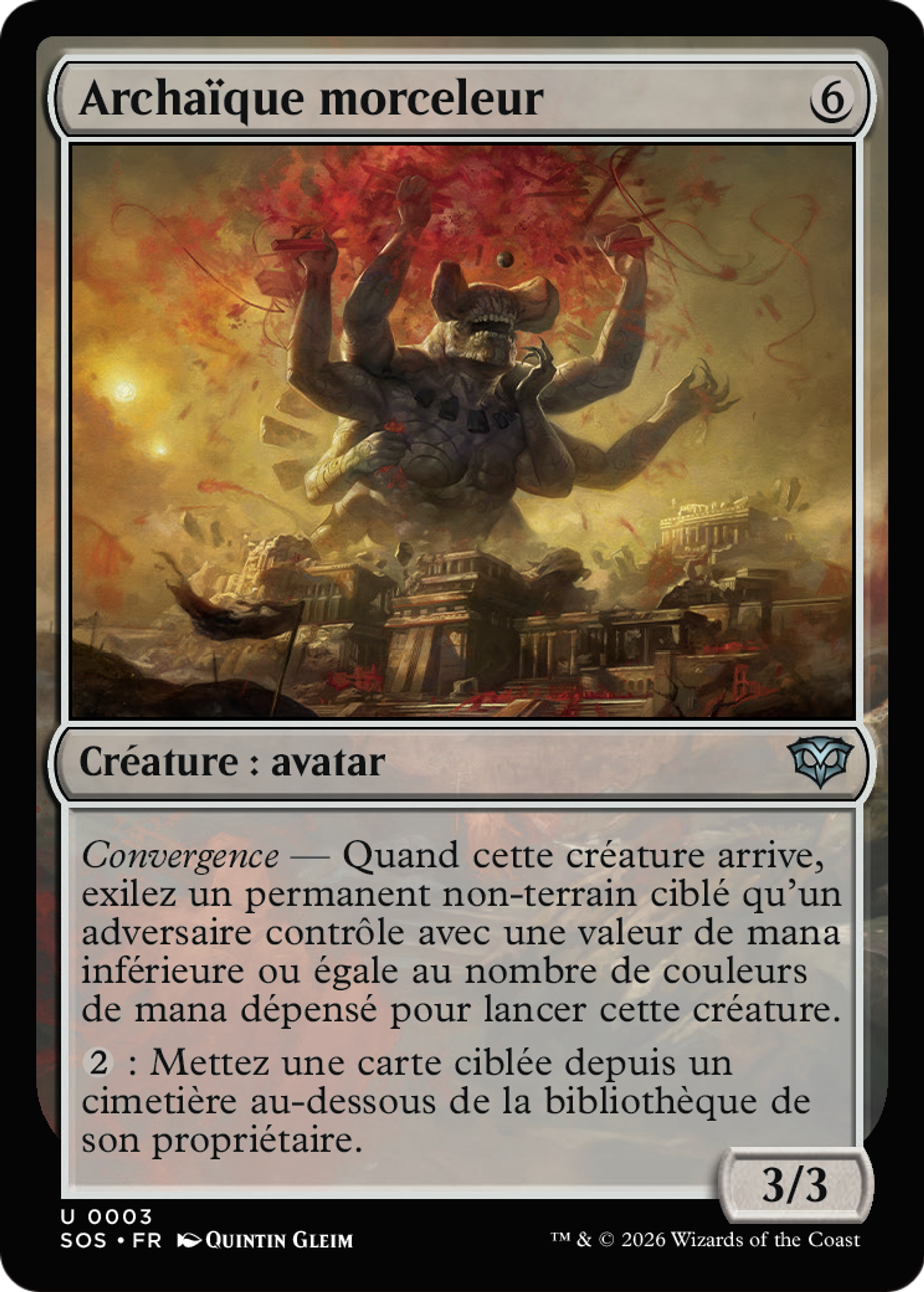 Archaïque morceleur — Secrets of Strixhaven — Magic: The Gathering