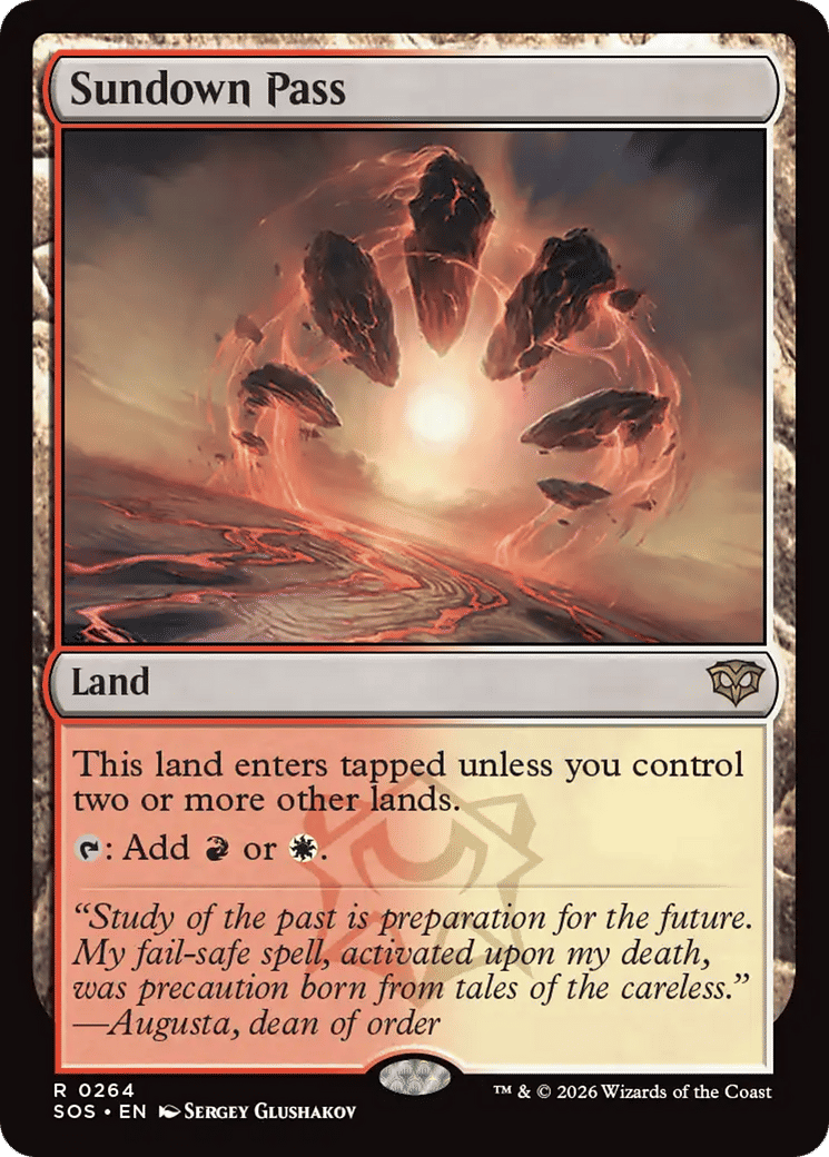 Sundown Pass — Secrets of Strixhaven — Magic: The Gathering