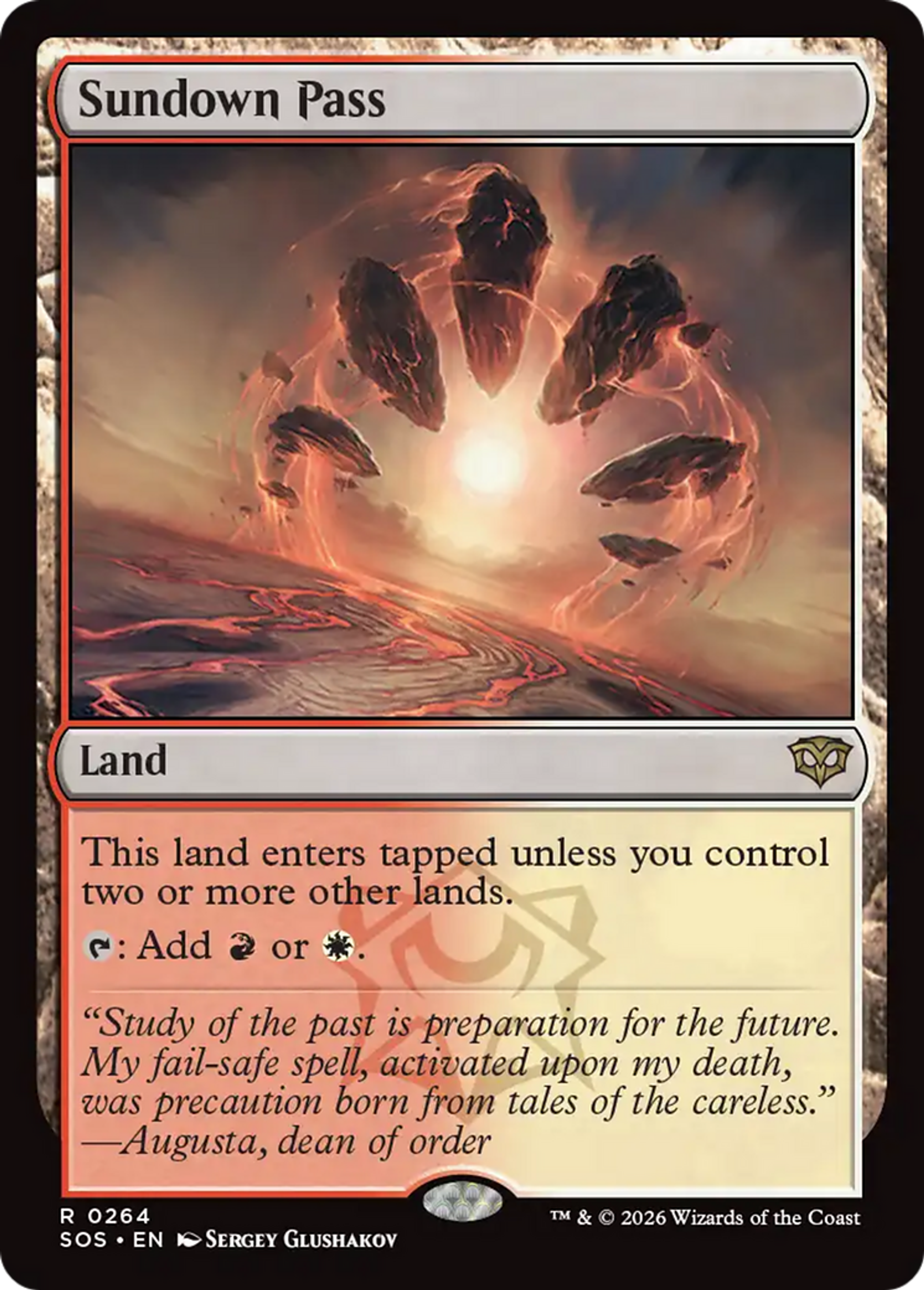 Col du crépuscule — Secrets of Strixhaven — Magic: The Gathering
