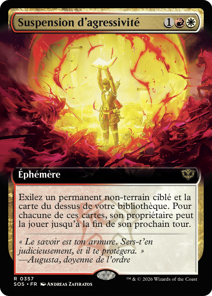 Suspension d'agressivité — Secrets of Strixhaven — Magic: The Gathering