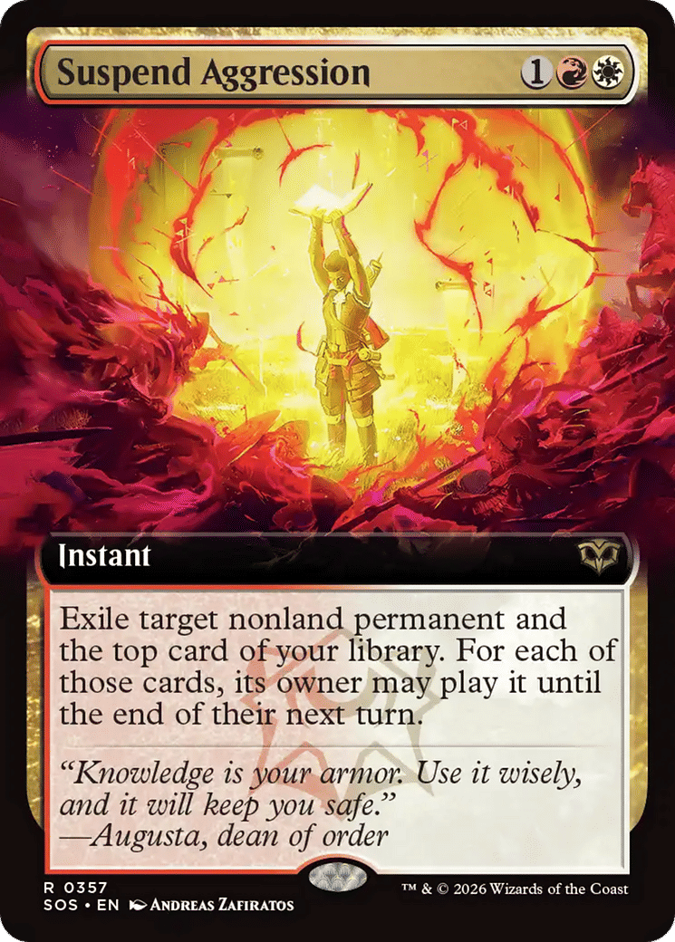 Suspend Aggression — Secrets of Strixhaven — Magic: The Gathering