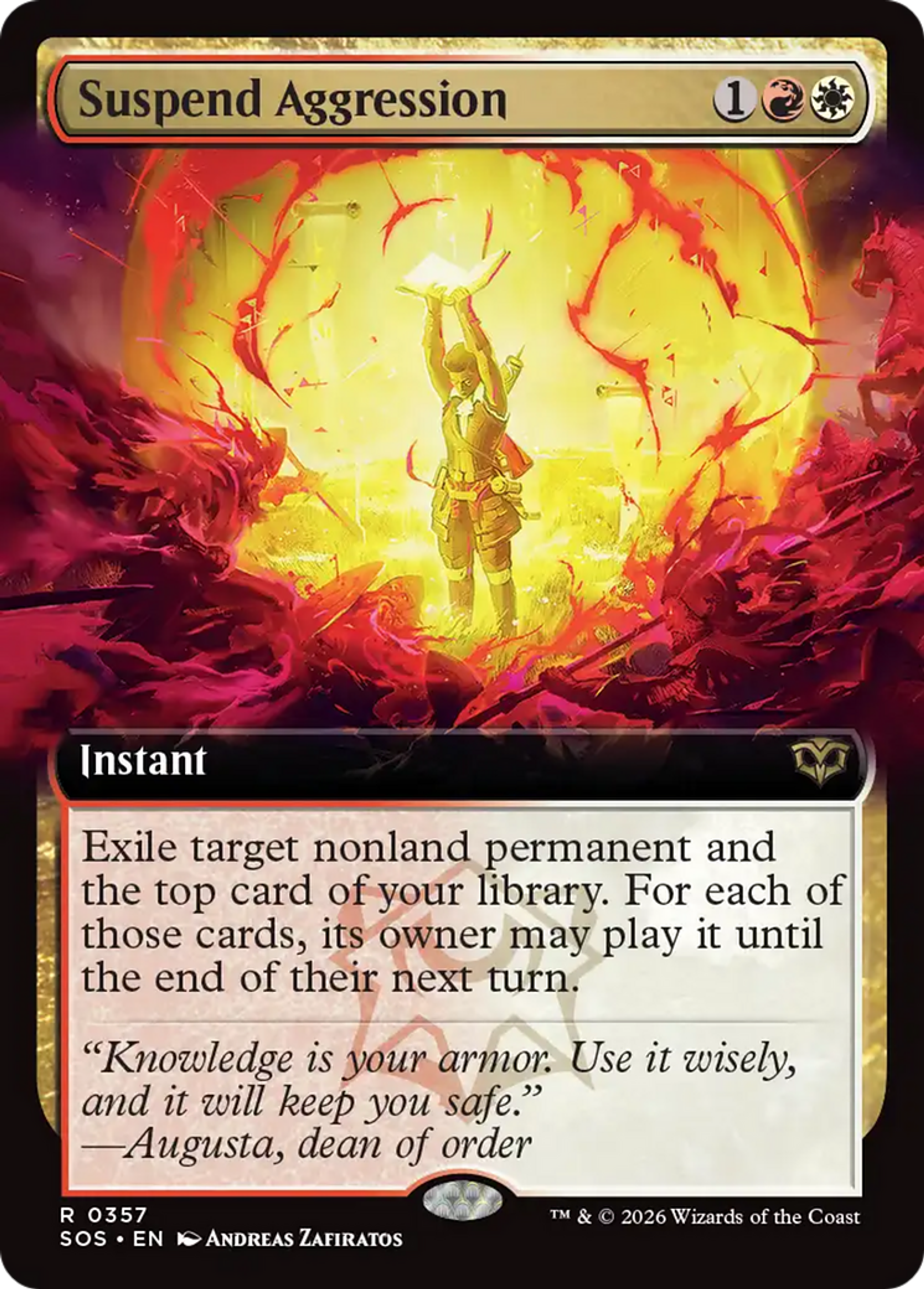 Suspension d'agressivité — Secrets of Strixhaven — Magic: The Gathering