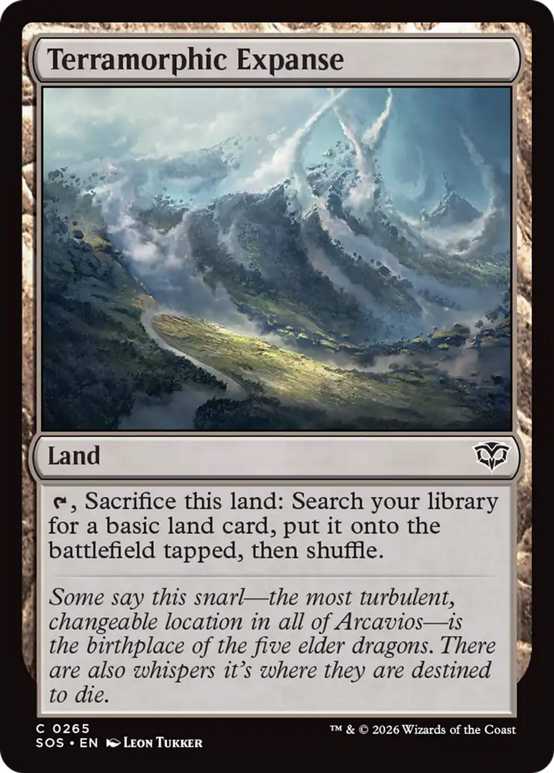 Immensité terramorphe — Secrets of Strixhaven — Magic: The Gathering