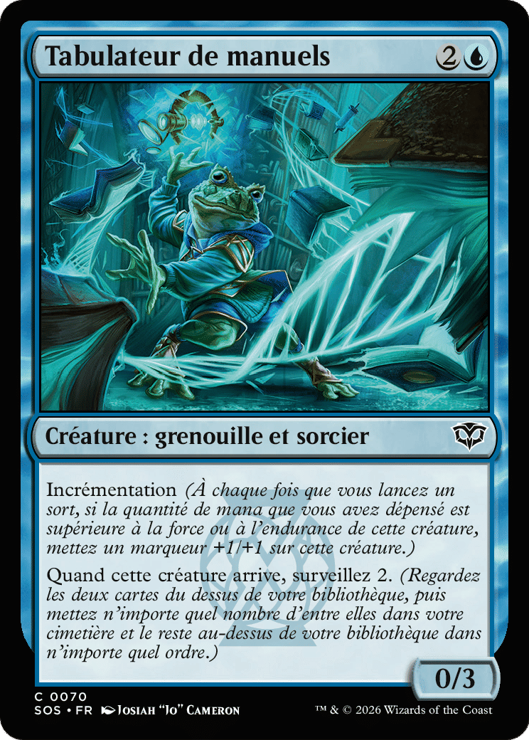Tabulateur de manuels — Secrets of Strixhaven — Magic: The Gathering