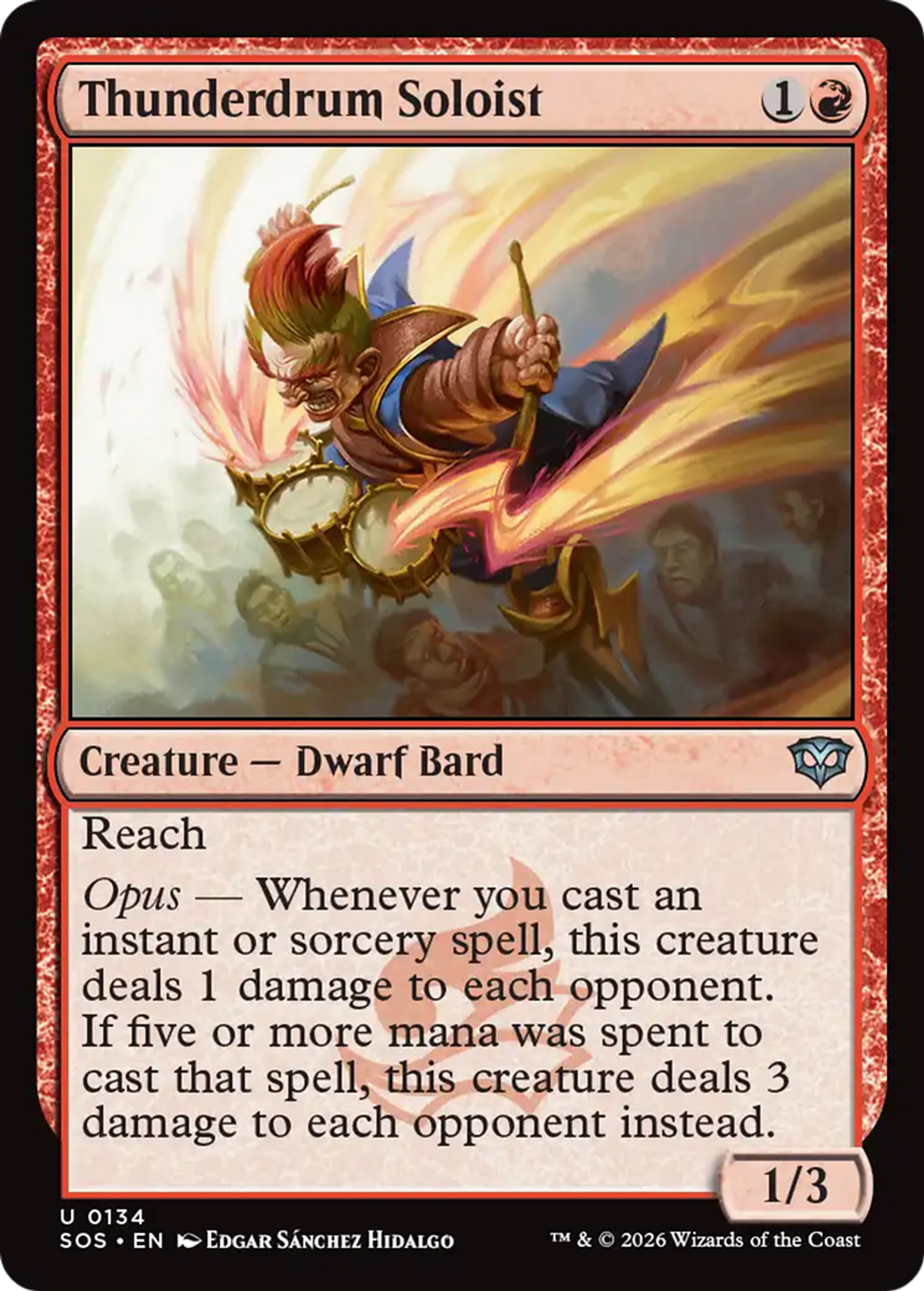 Thunderdrum Soloist — Secrets of Strixhaven — Magic: The Gathering