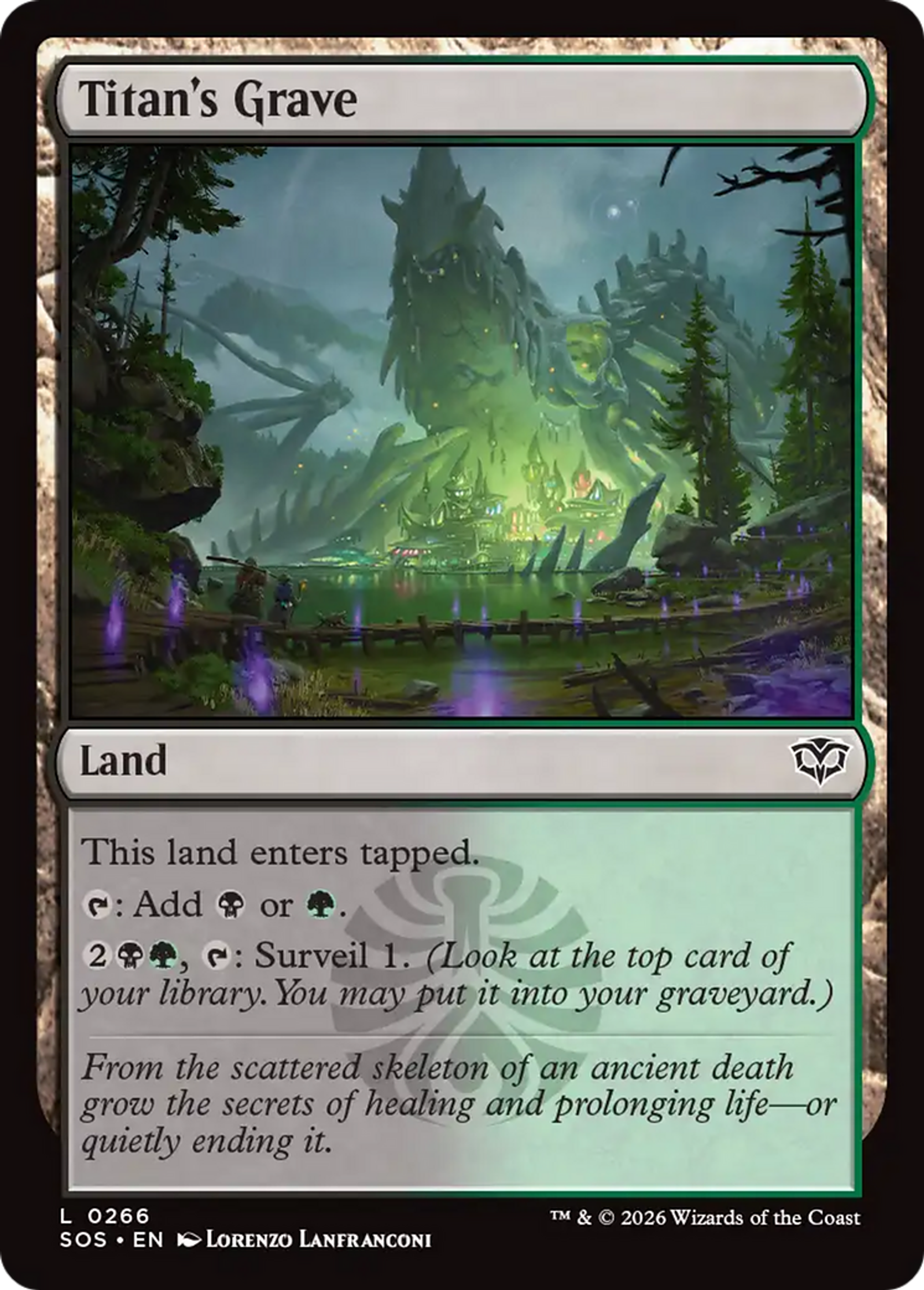 Titan's Grave — Secrets of Strixhaven — Magic: The Gathering