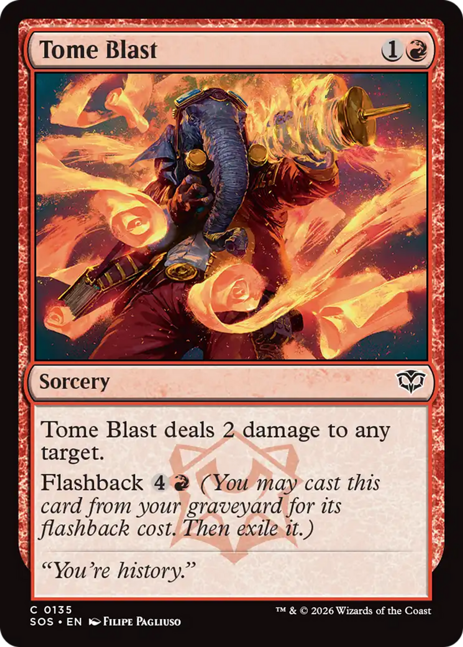 Tome Blast — Secrets of Strixhaven — Magic: The Gathering