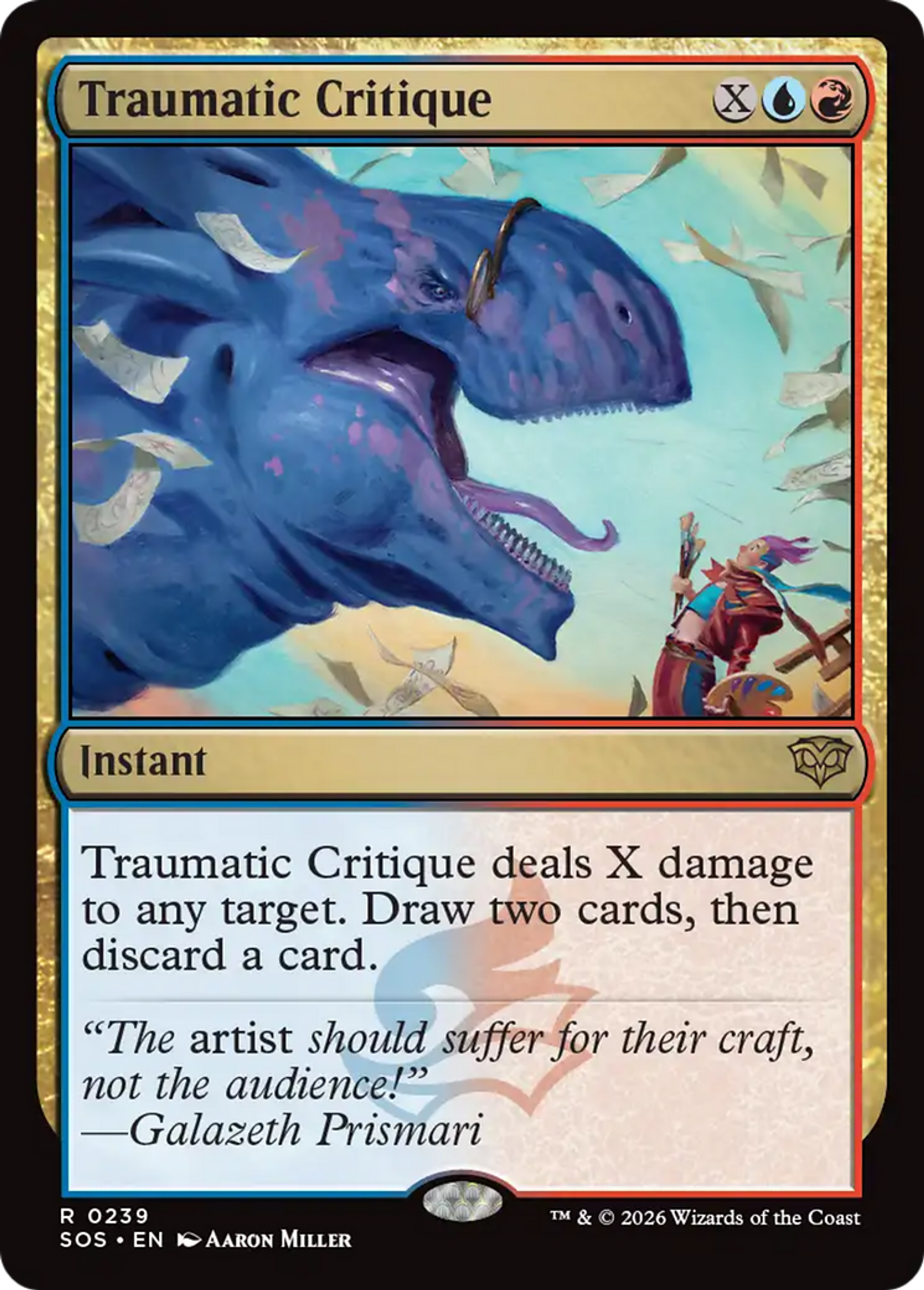 Traumatic Critique — Secrets of Strixhaven — Magic: The Gathering