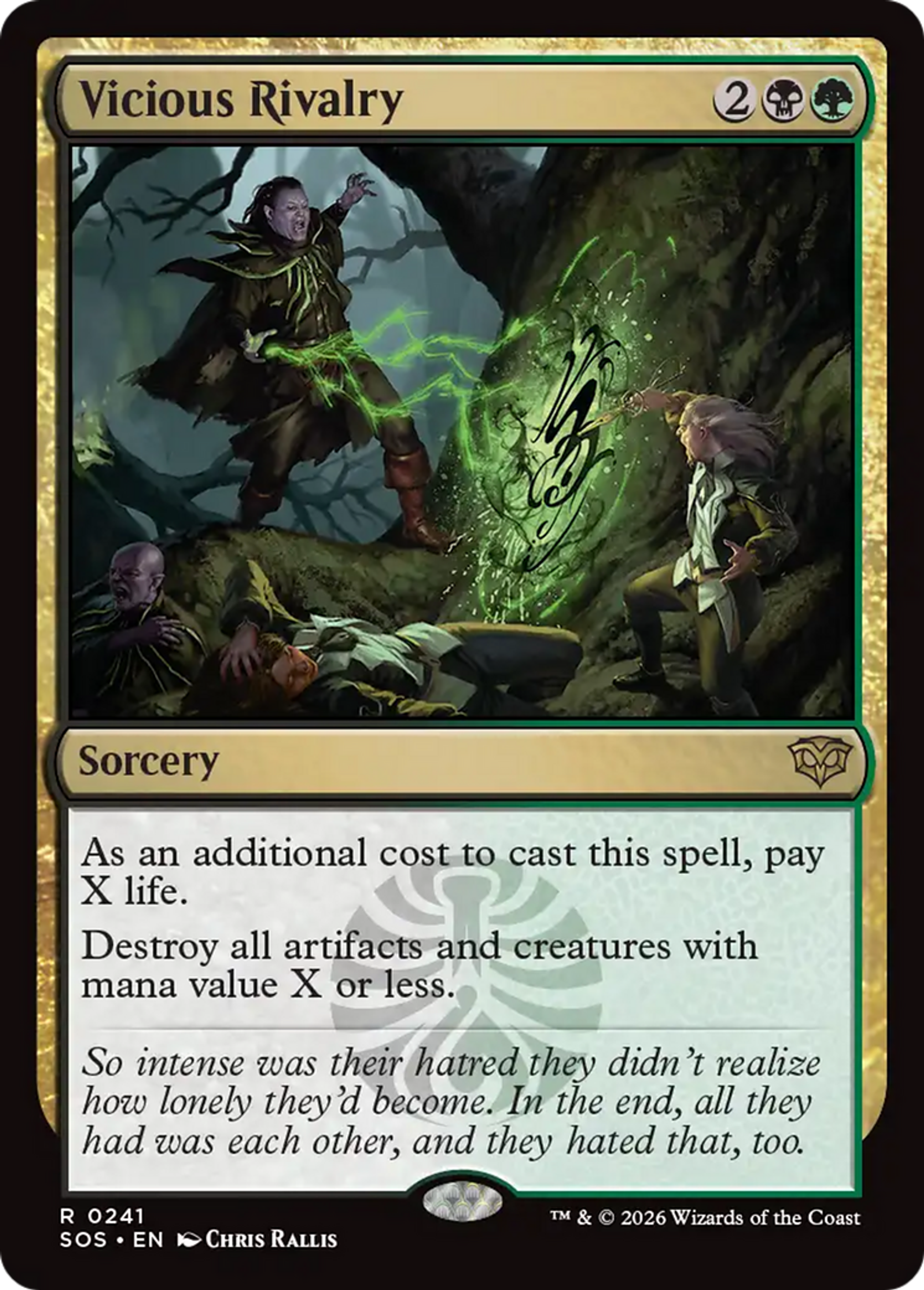 Vicious Rivalry — Secrets of Strixhaven — Magic: The Gathering