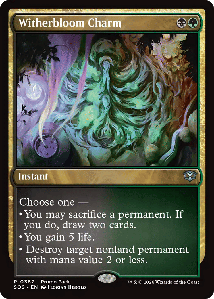 Witherbloom Charm — Secrets of Strixhaven — Magic: The Gathering
