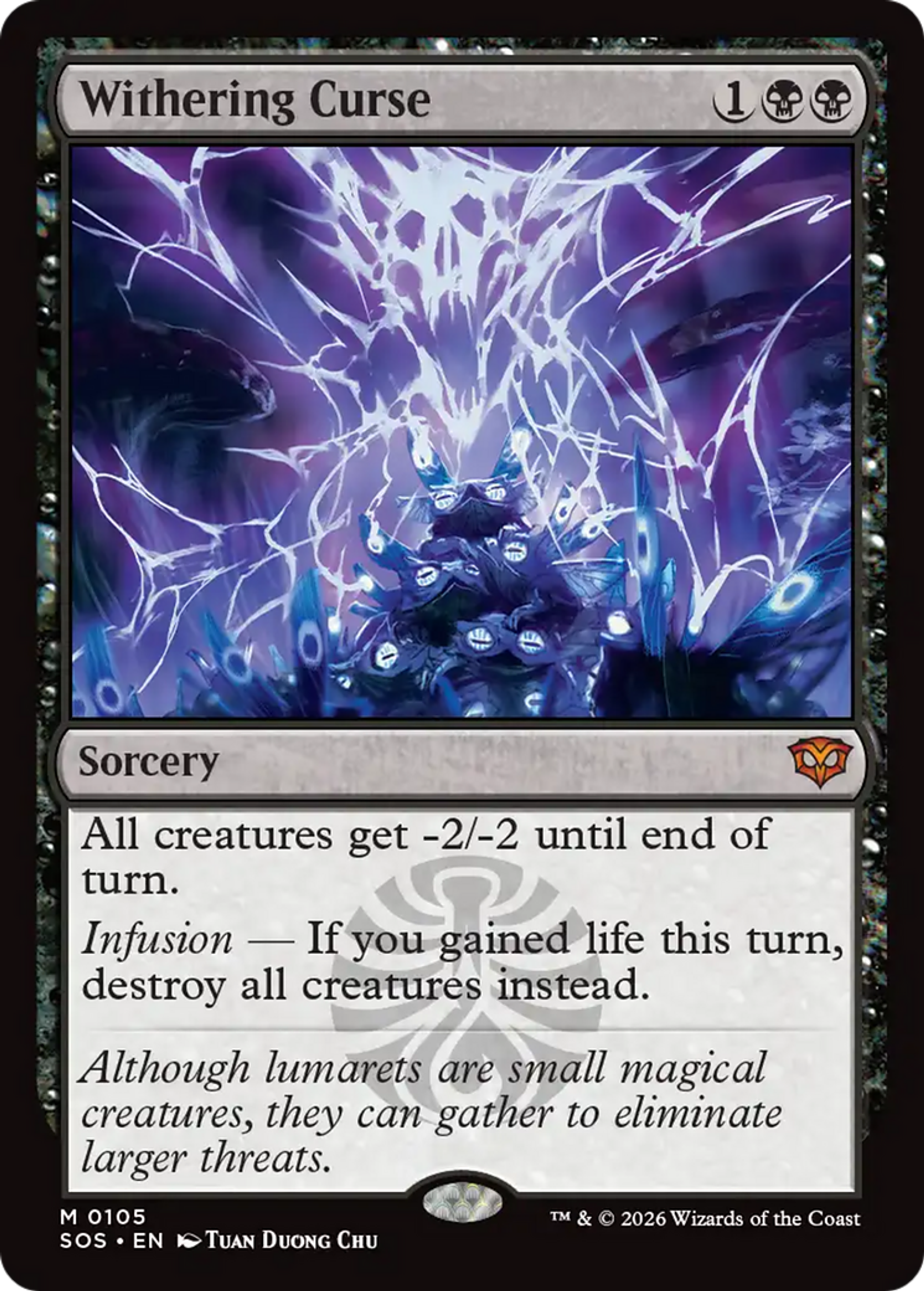 Malédiction flétrisseuse — Secrets of Strixhaven — Magic: The Gathering