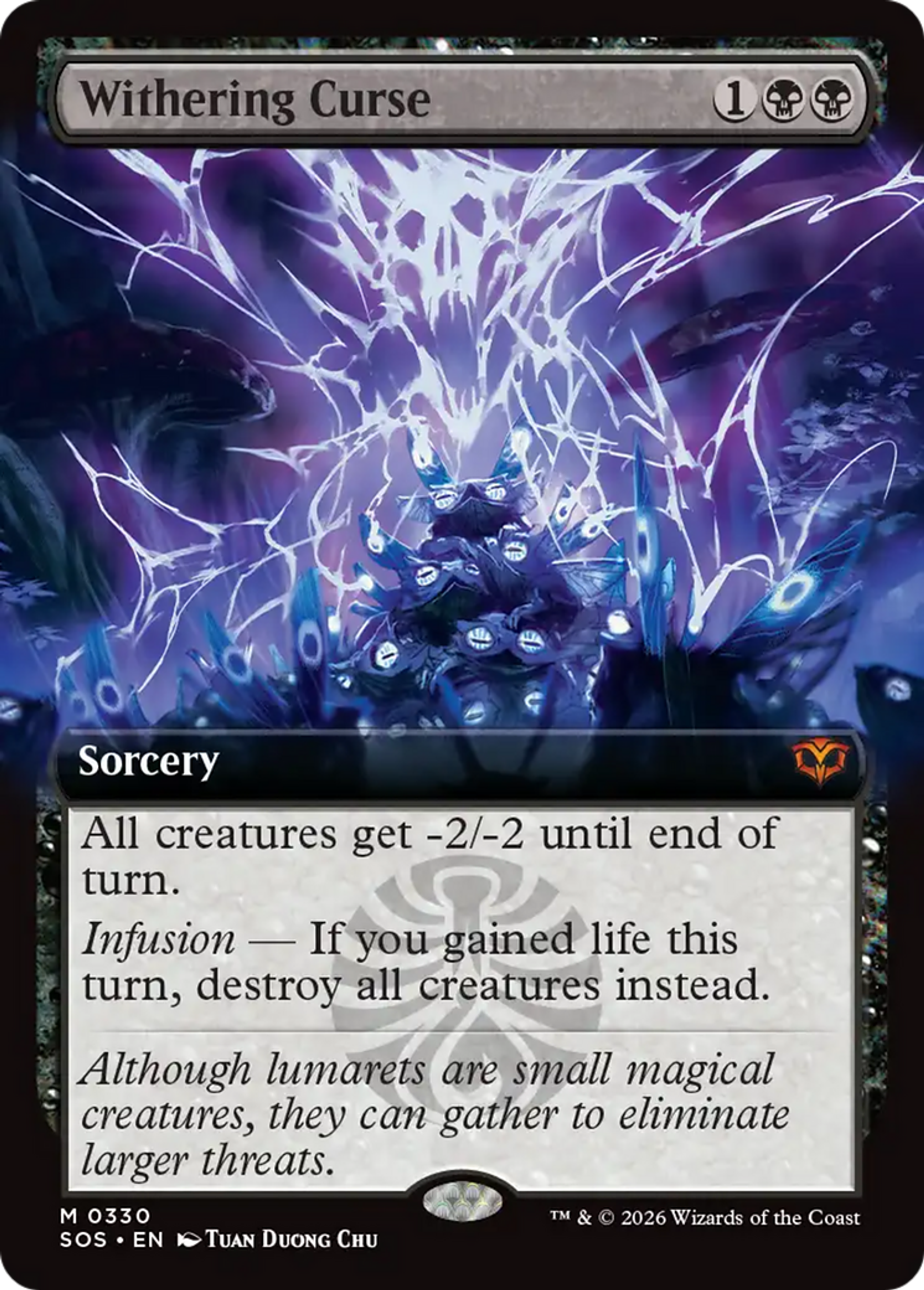 Malédiction flétrisseuse — Secrets of Strixhaven — Magic: The Gathering