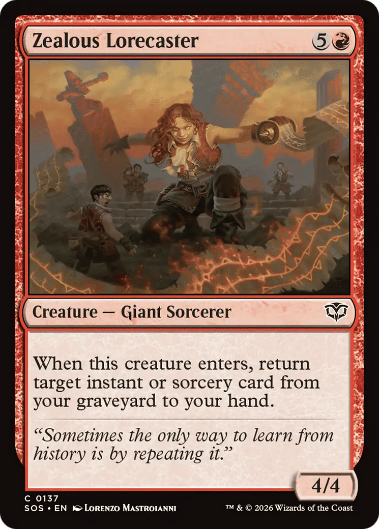 Zealous Lorecaster — Secrets of Strixhaven — Magic: The Gathering