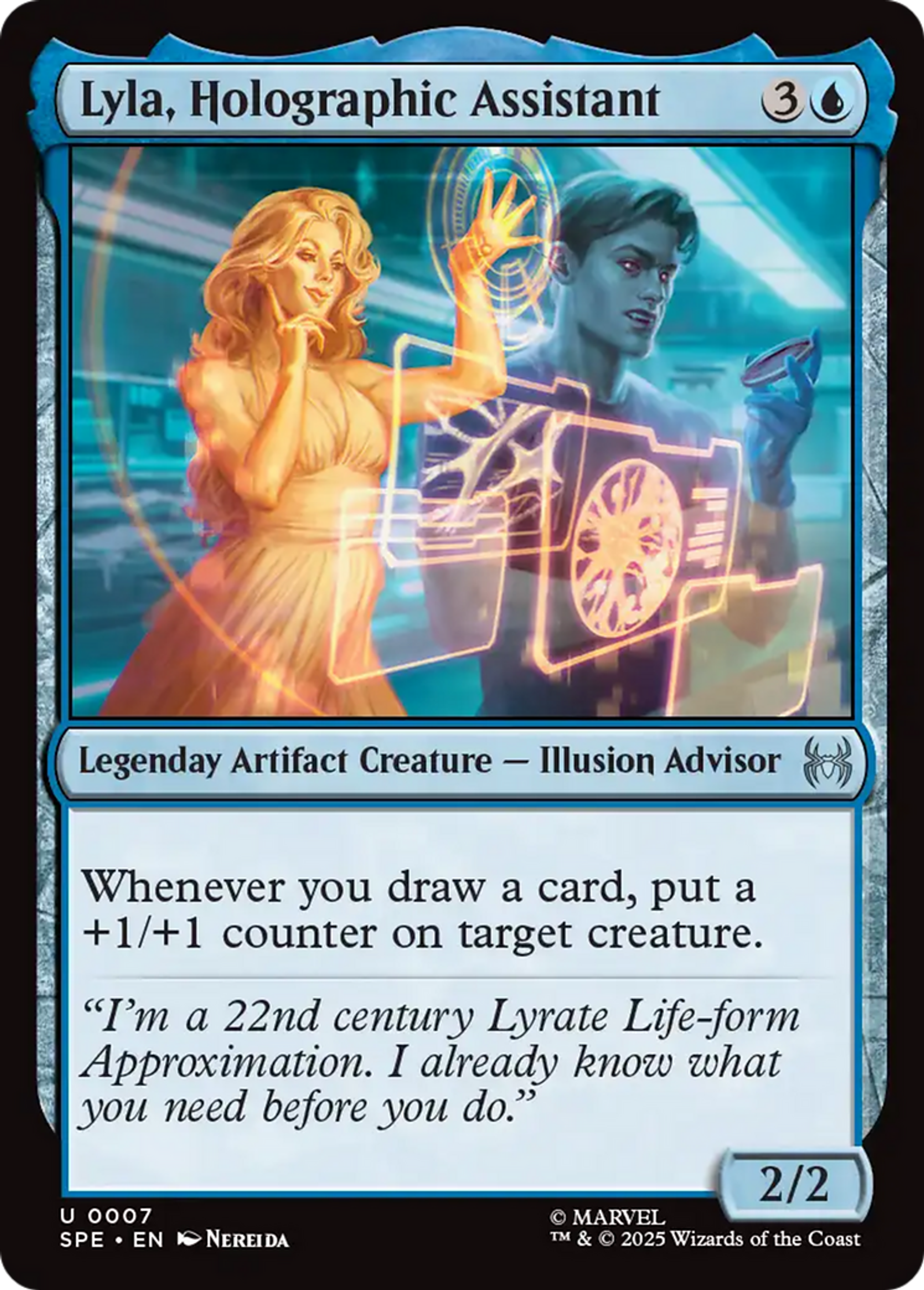 Lyla, Holographic Assistant — Marvel's Spider-Man Eternal — Magic: The Gathering