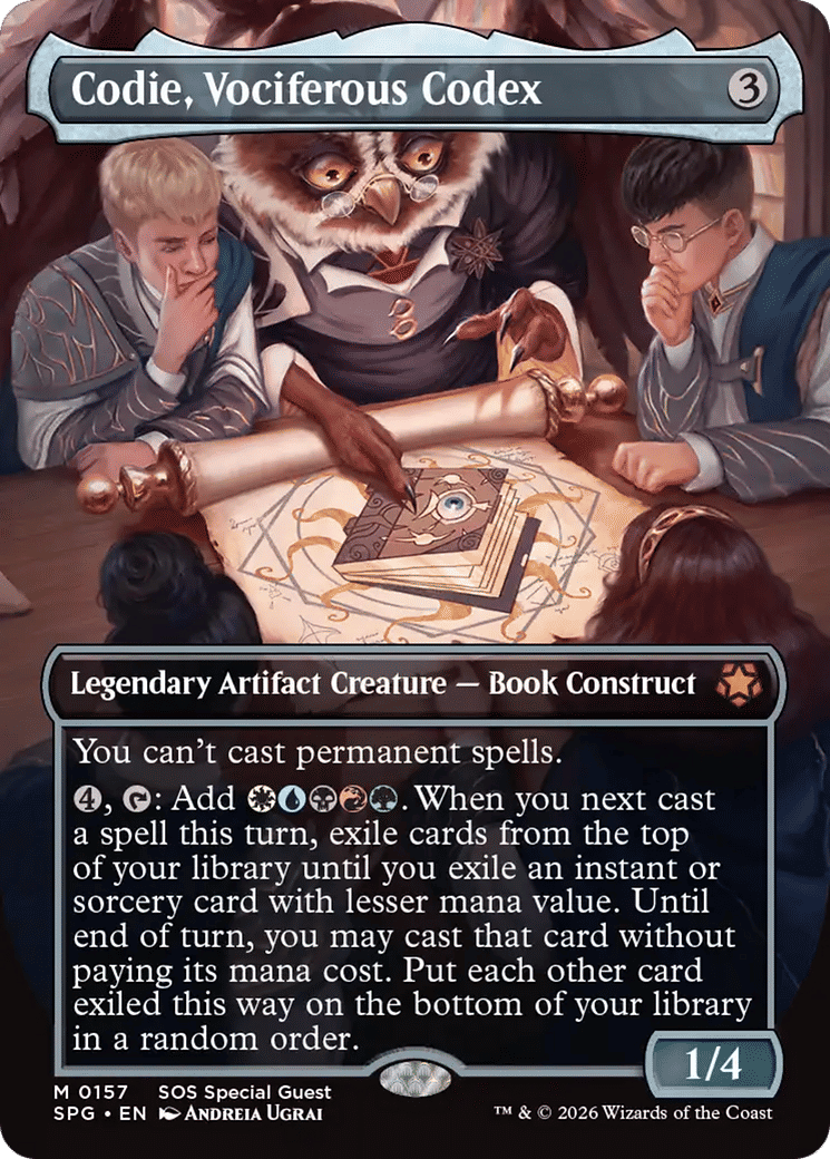 Codie, Vociferous Codex — Special Guests — Magic: The Gathering