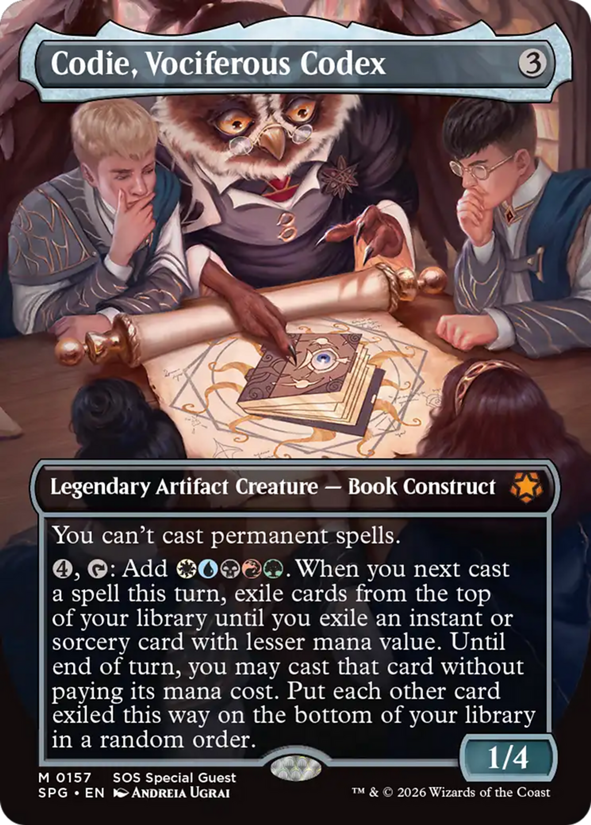 Codie, Vociferous Codex — Special Guests — Magic: The Gathering