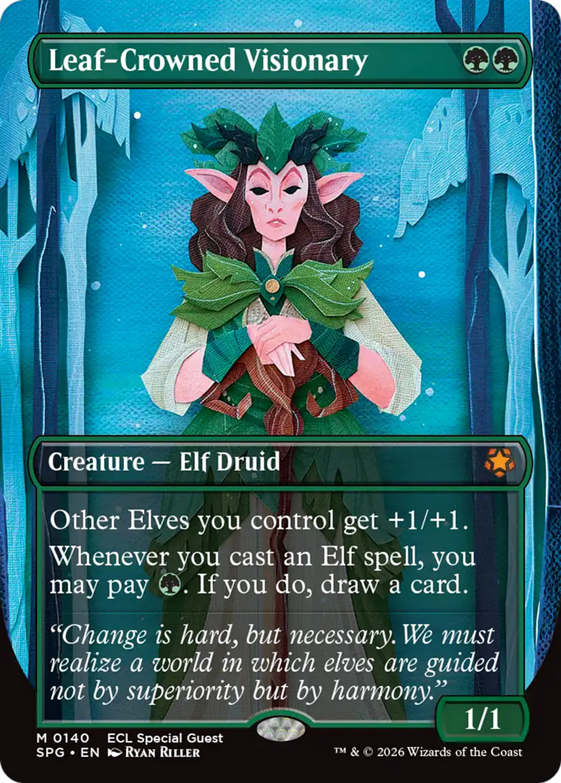 Leaf-Crowned Visionary — Special Guests — Magic: The Gathering