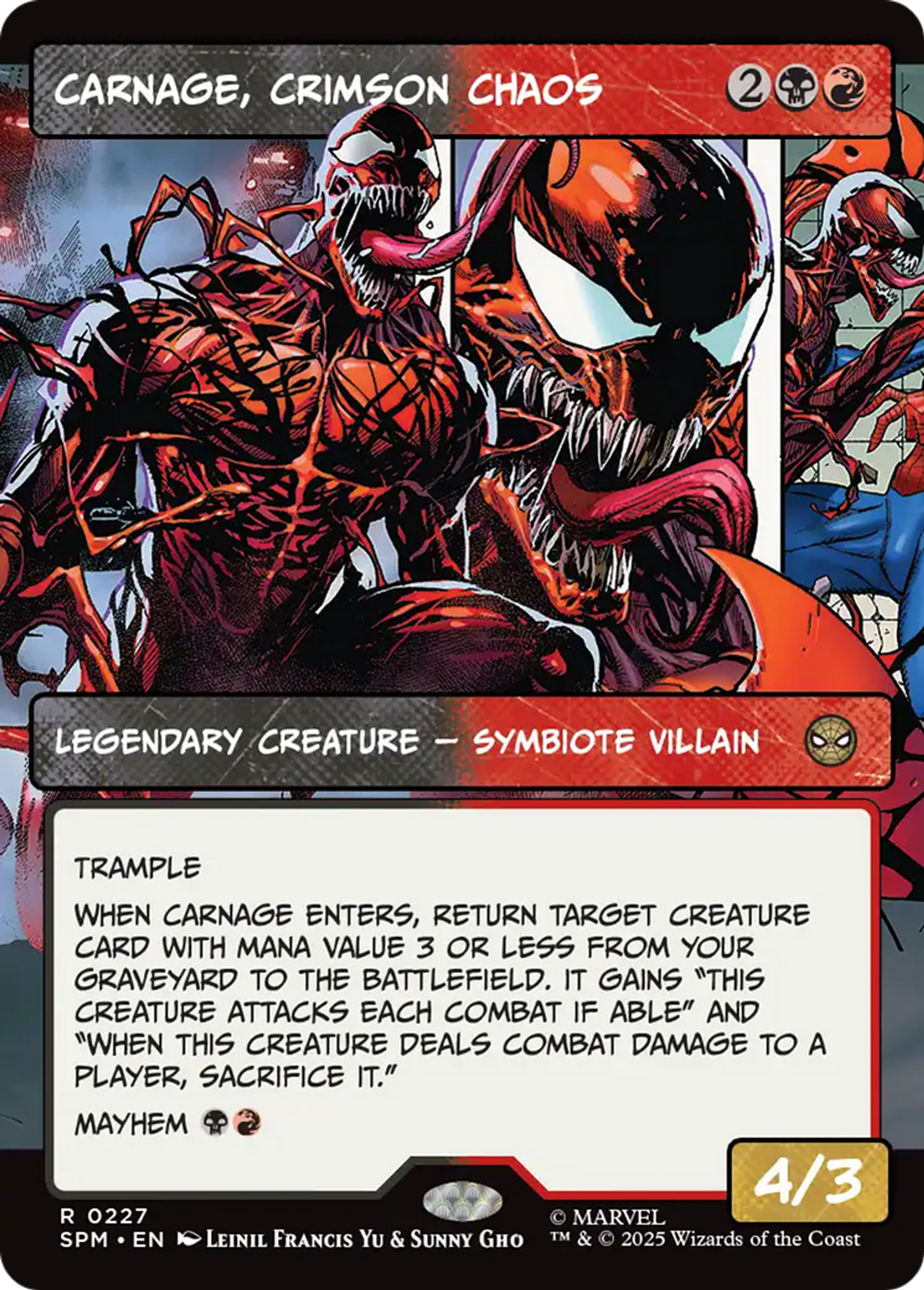 Carnage, chaos écarlate — Marvel's Spider-Man — Magic: The Gathering