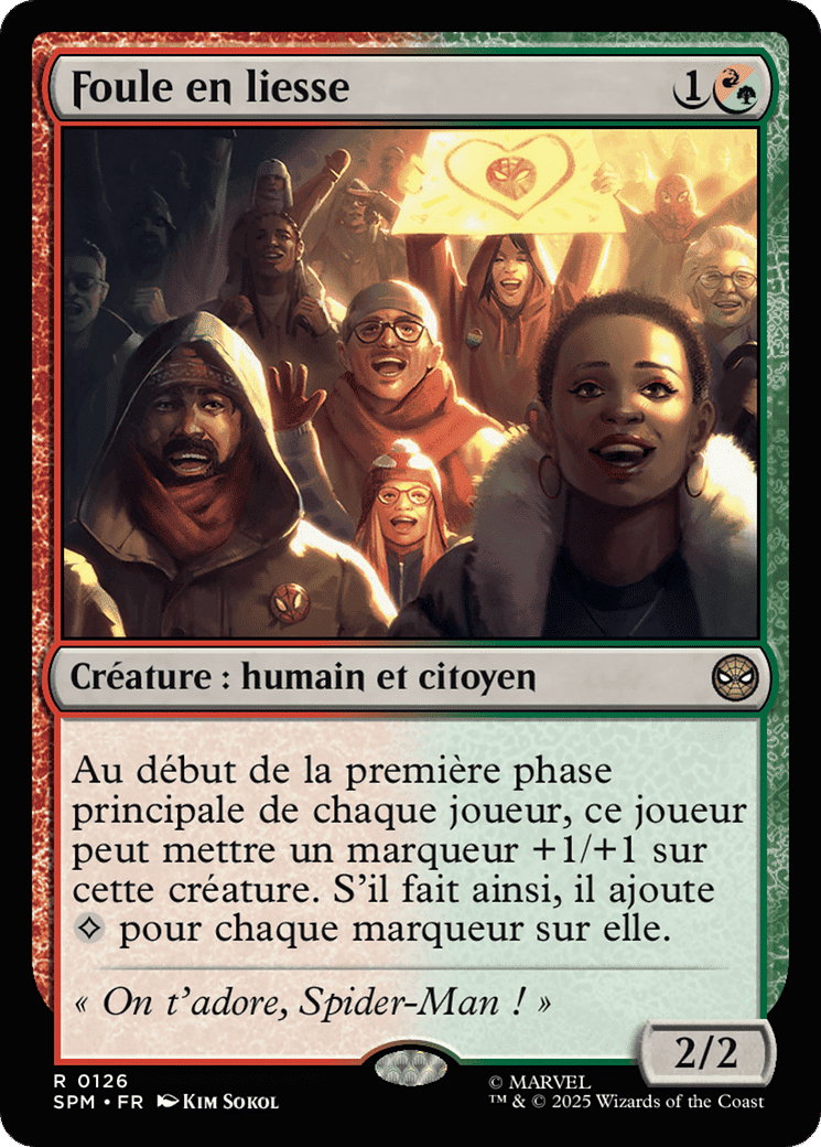 Foule en liesse — Marvel's Spider-Man — Magic: The Gathering