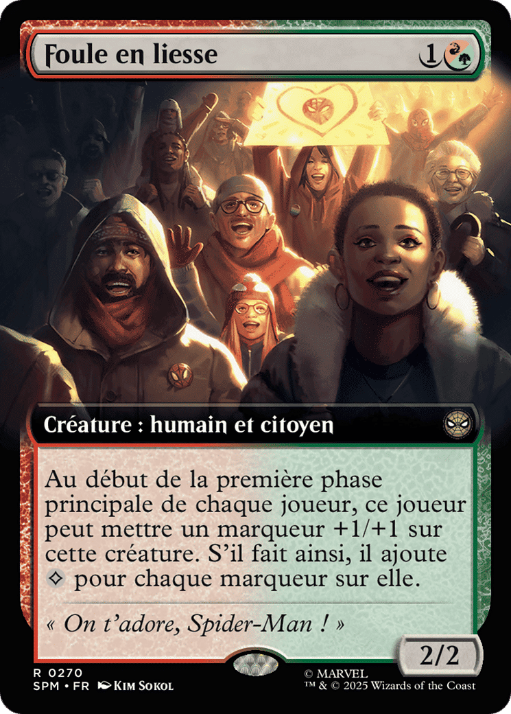 Foule en liesse — Marvel's Spider-Man — Magic: The Gathering