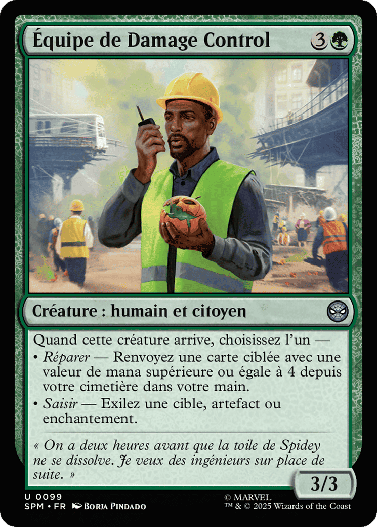 Équipe de Damage Control — Marvel's Spider-Man — Magic: The Gathering