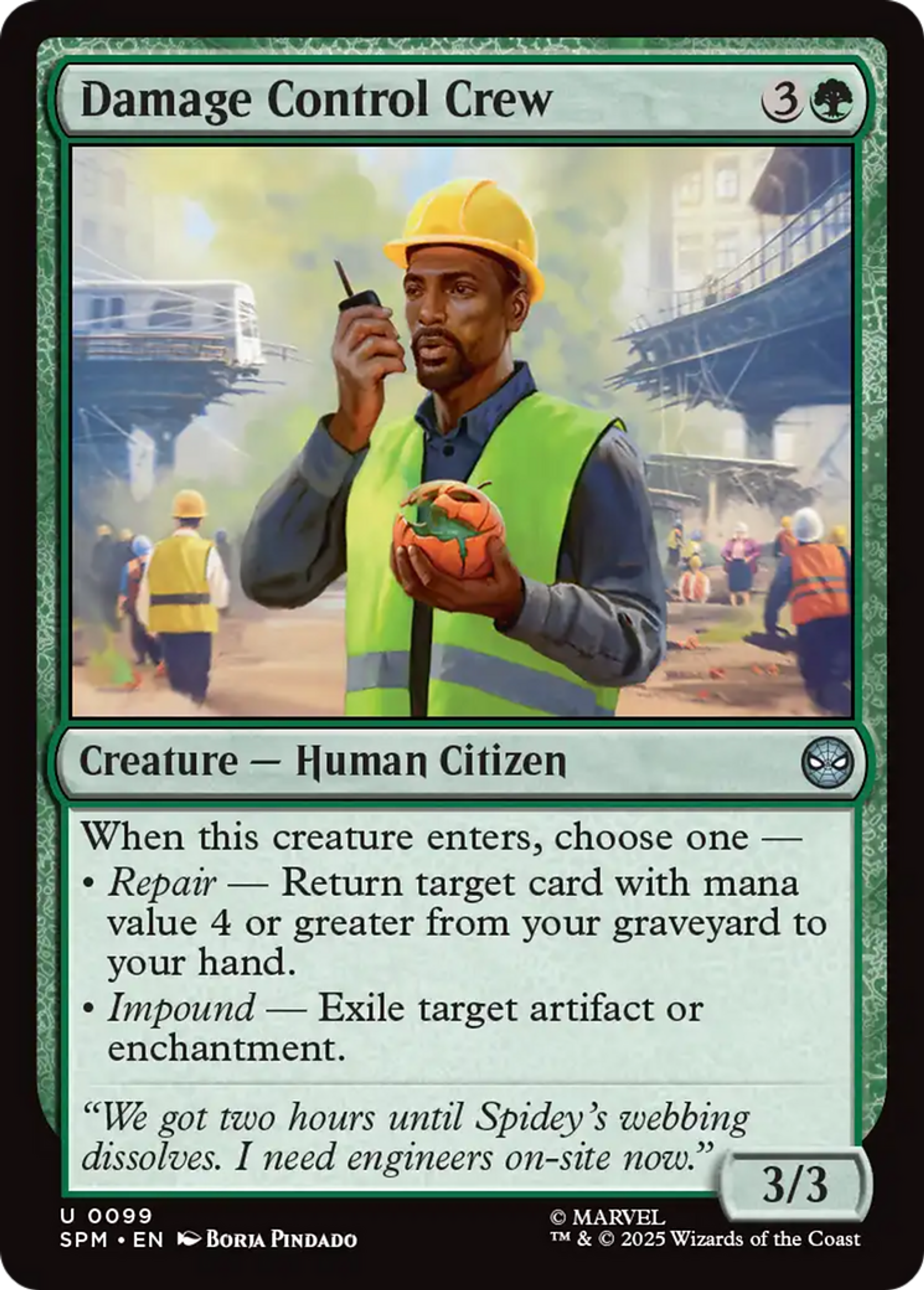 Damage Control Crew — Marvel's Spider-Man — Magic: The Gathering
