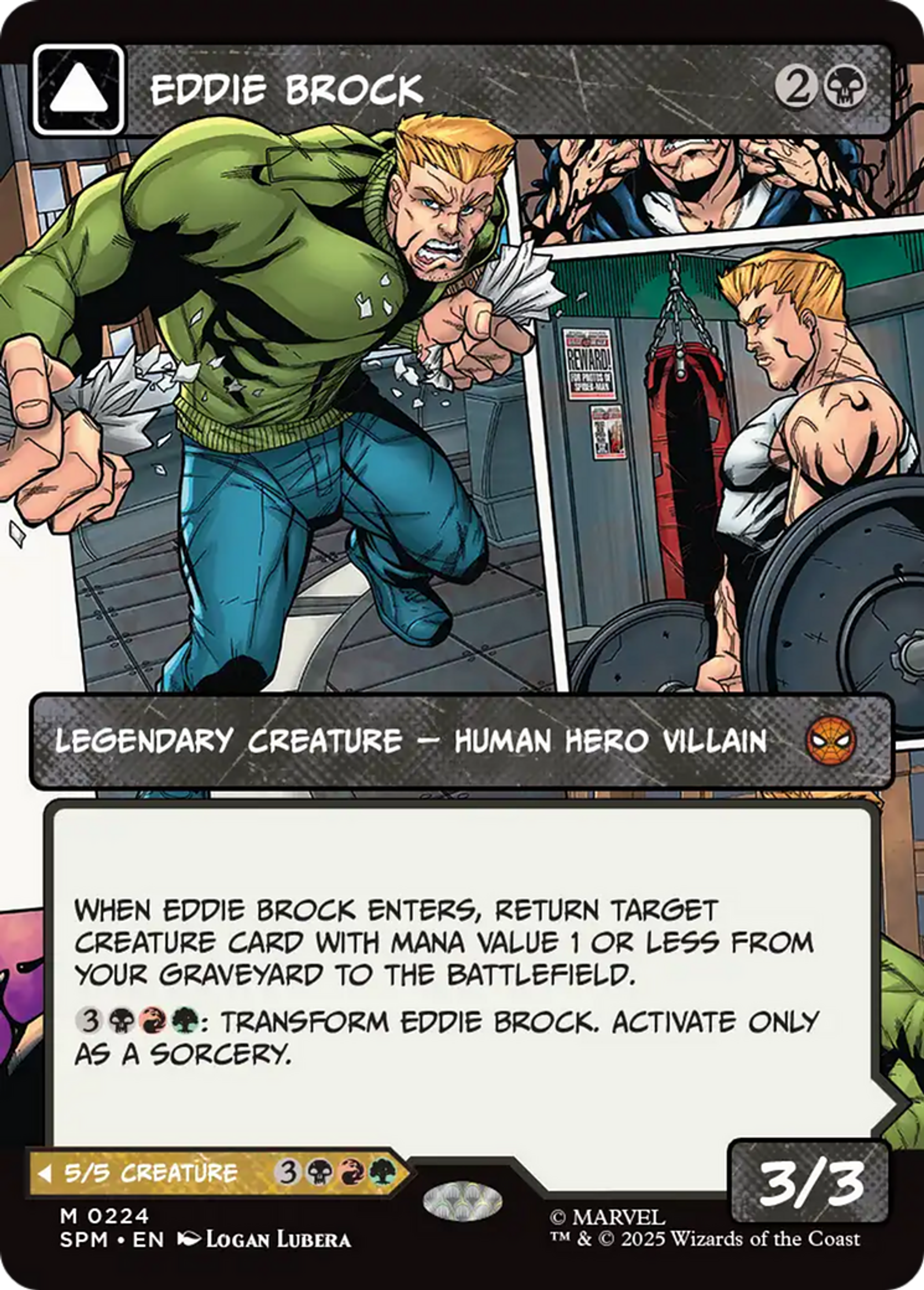 Eddie Brock // Venom, protecteur mortel — Marvel's Spider-Man — Magic: The Gathering