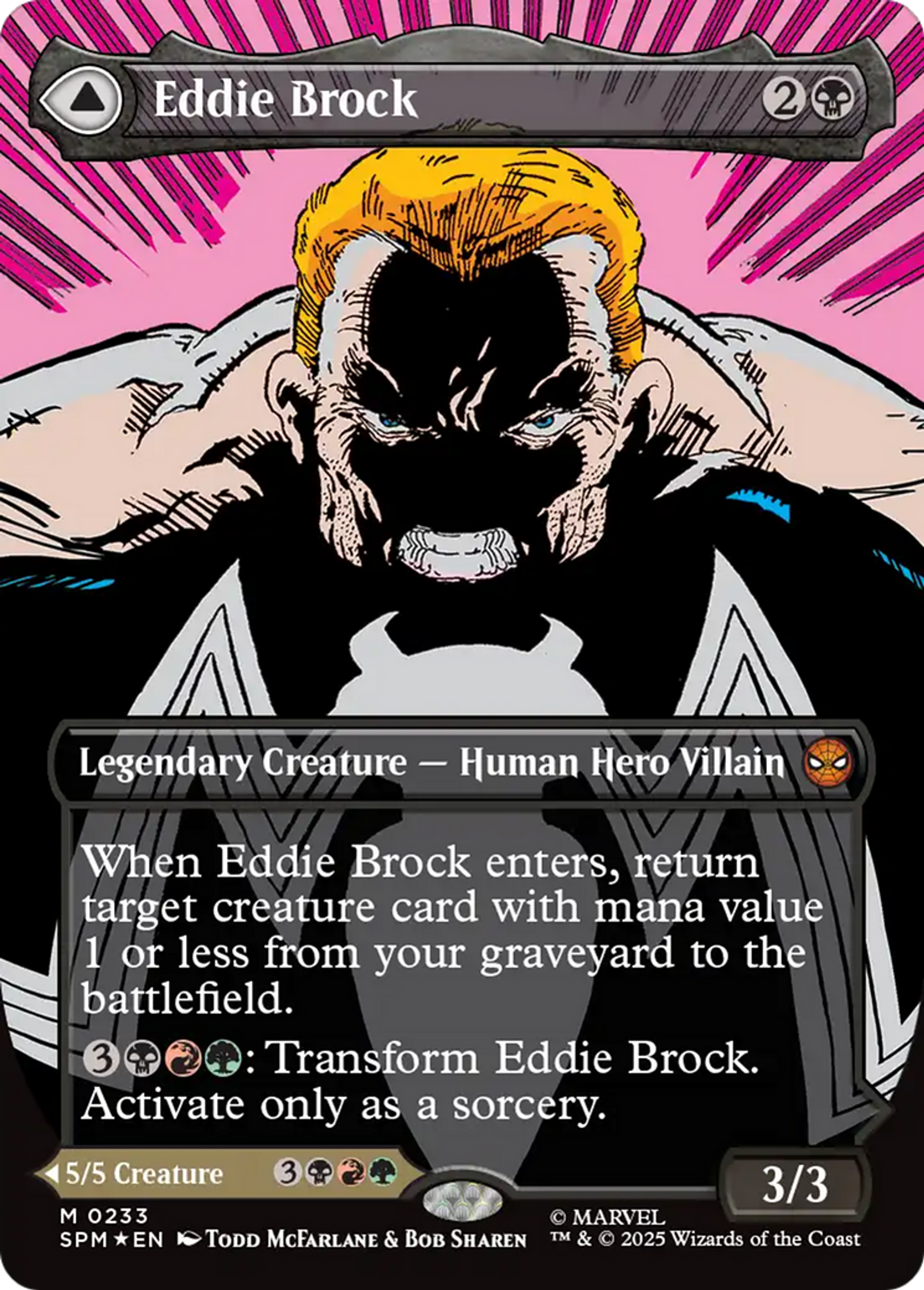 Eddie Brock // Venom, protecteur mortel — Marvel's Spider-Man — Magic: The Gathering