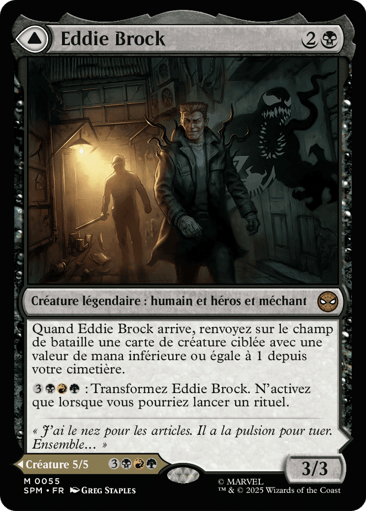 Eddie Brock // Venom, protecteur mortel — Marvel's Spider-Man — Magic: The Gathering
