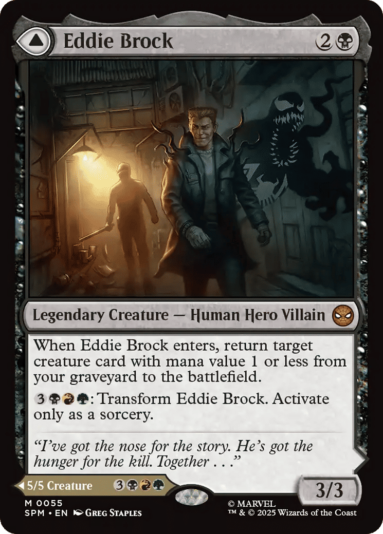 Eddie Brock // Venom, Lethal Protector — Marvel's Spider-Man — Magic: The Gathering