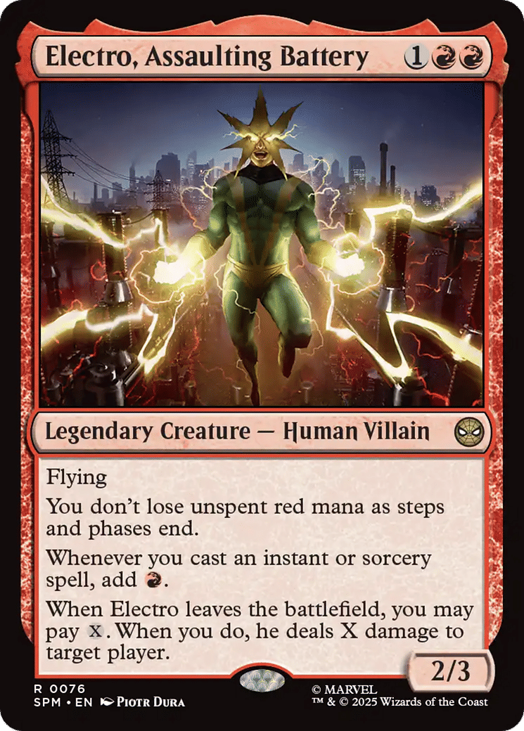 Electro, Assaulting Battery — Marvel's Spider-Man — Magic: The Gathering