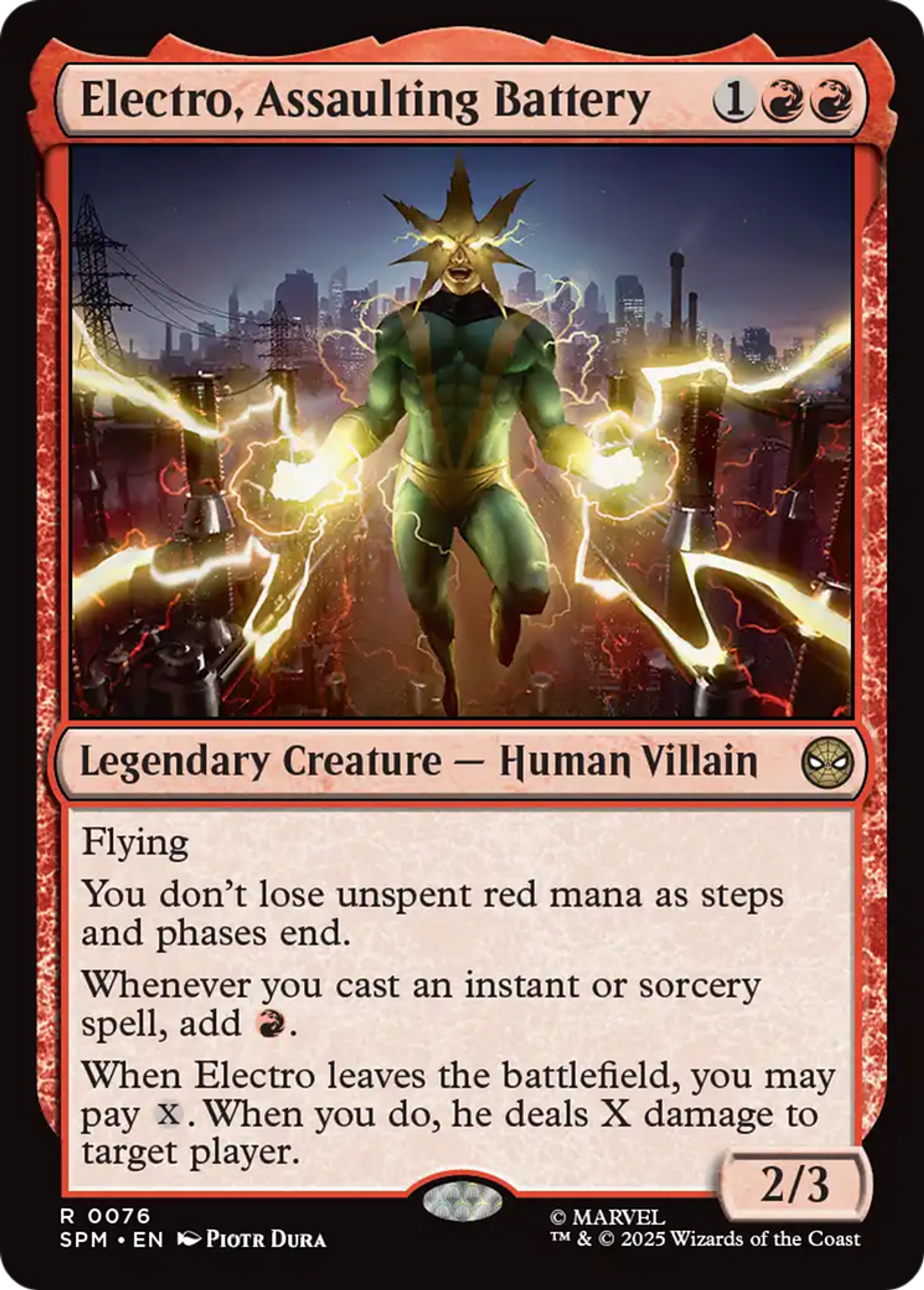 Electro, Assaulting Battery — Marvel's Spider-Man — Magic: The Gathering