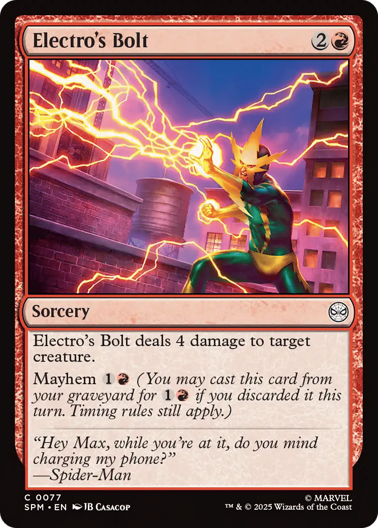 Electro's Bolt — Marvel's Spider-Man — Magic: The Gathering