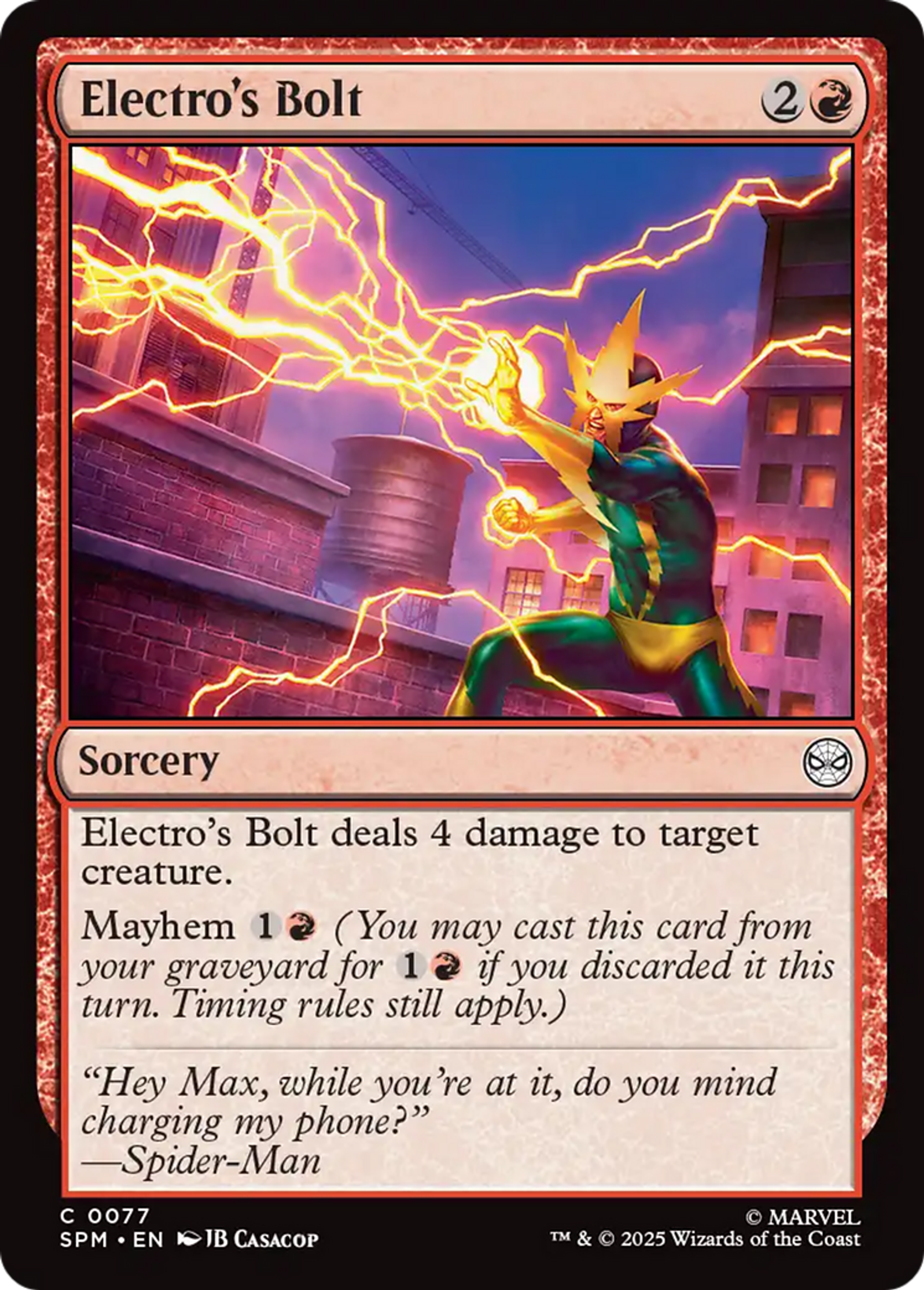 Electro's Bolt — Marvel's Spider-Man — Magic: The Gathering