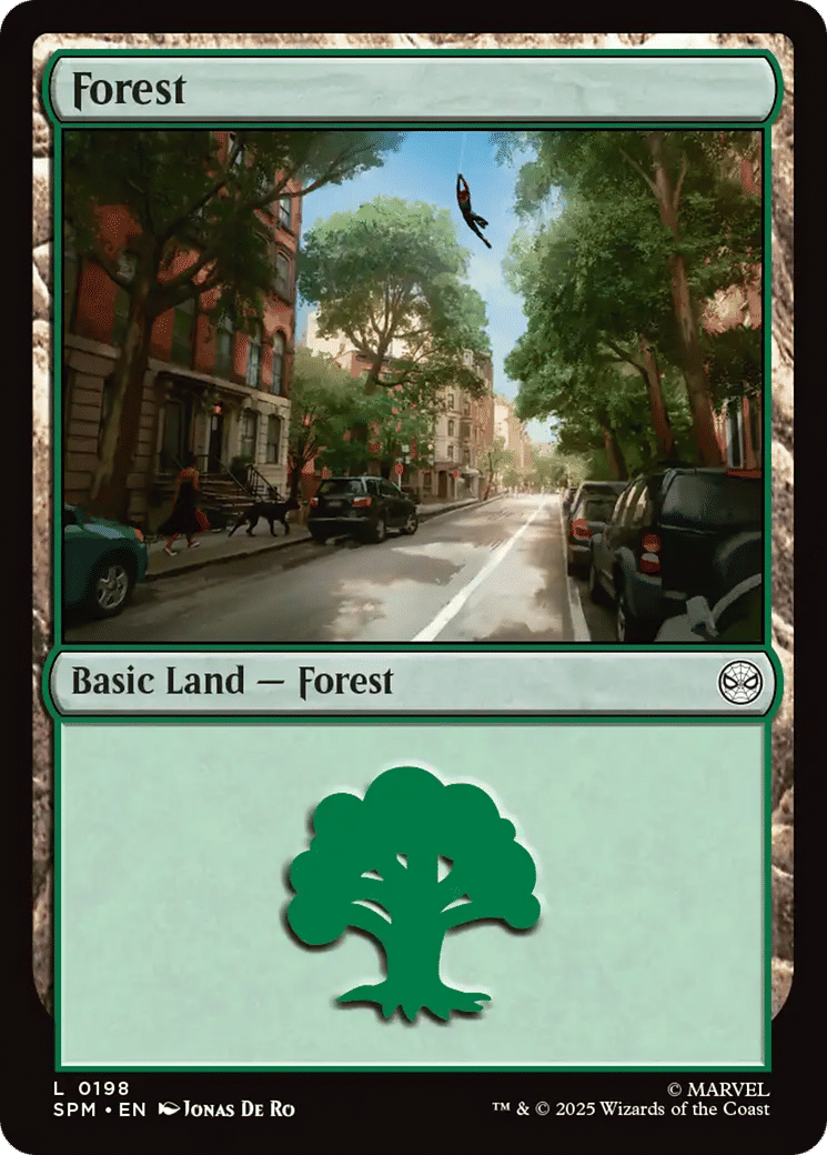 Forest — Marvel's Spider-Man — Magic: The Gathering