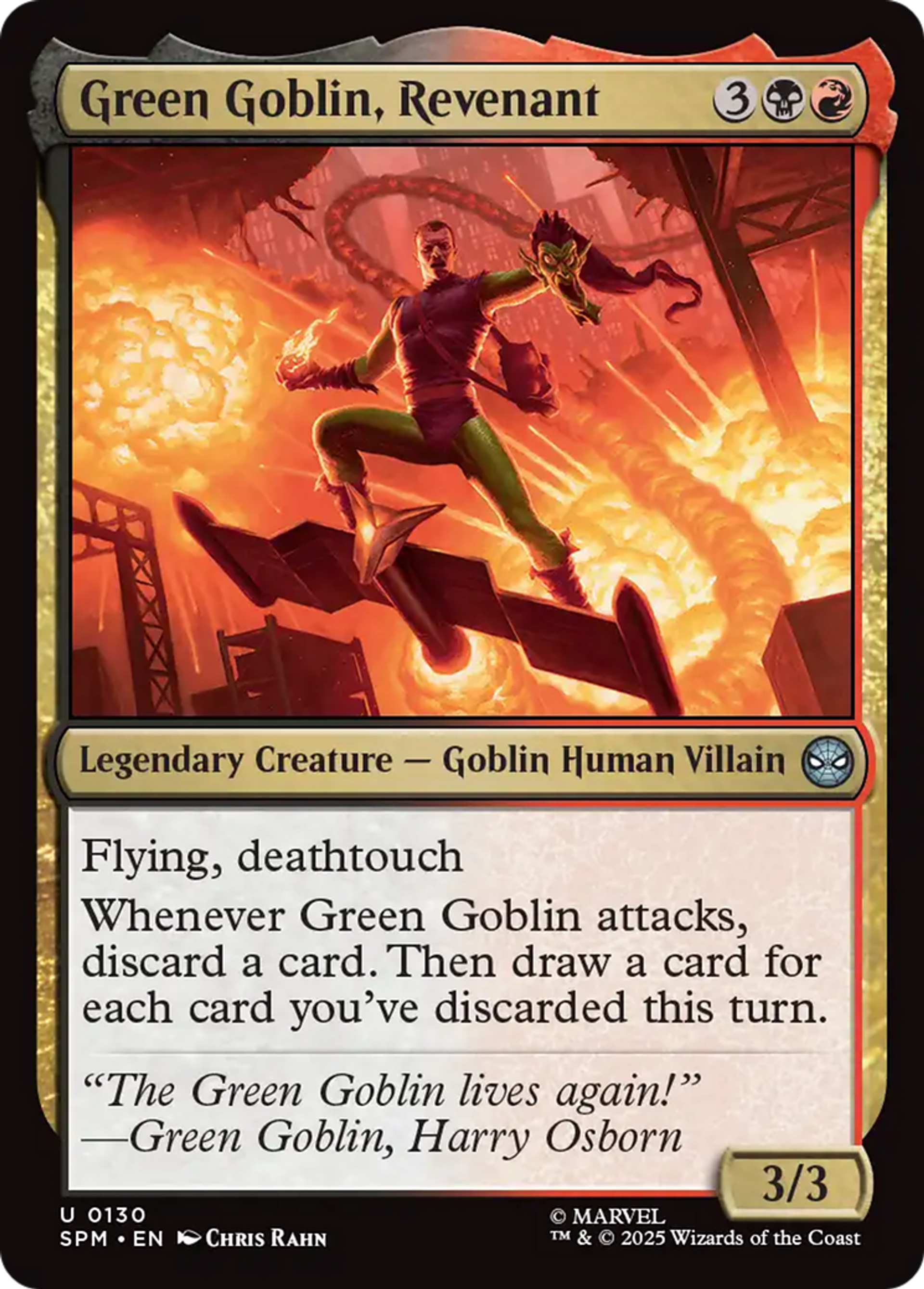 Bouffon vert, revenant — Marvel's Spider-Man — Magic: The Gathering
