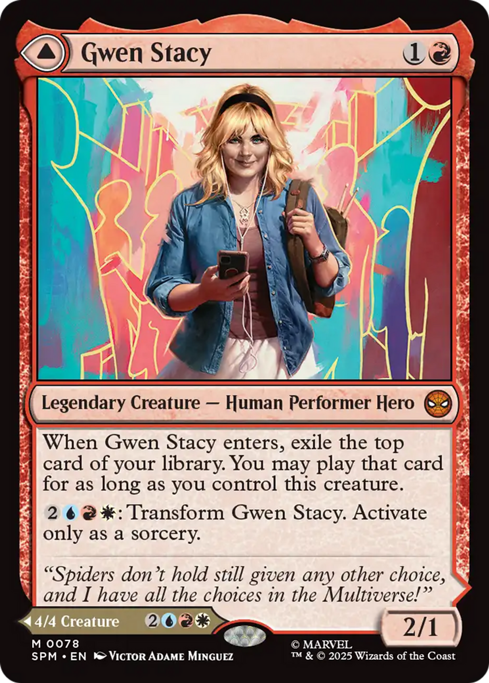 Gwen Stacy // Ghost-Spider — Marvel's Spider-Man — Magic: The Gathering